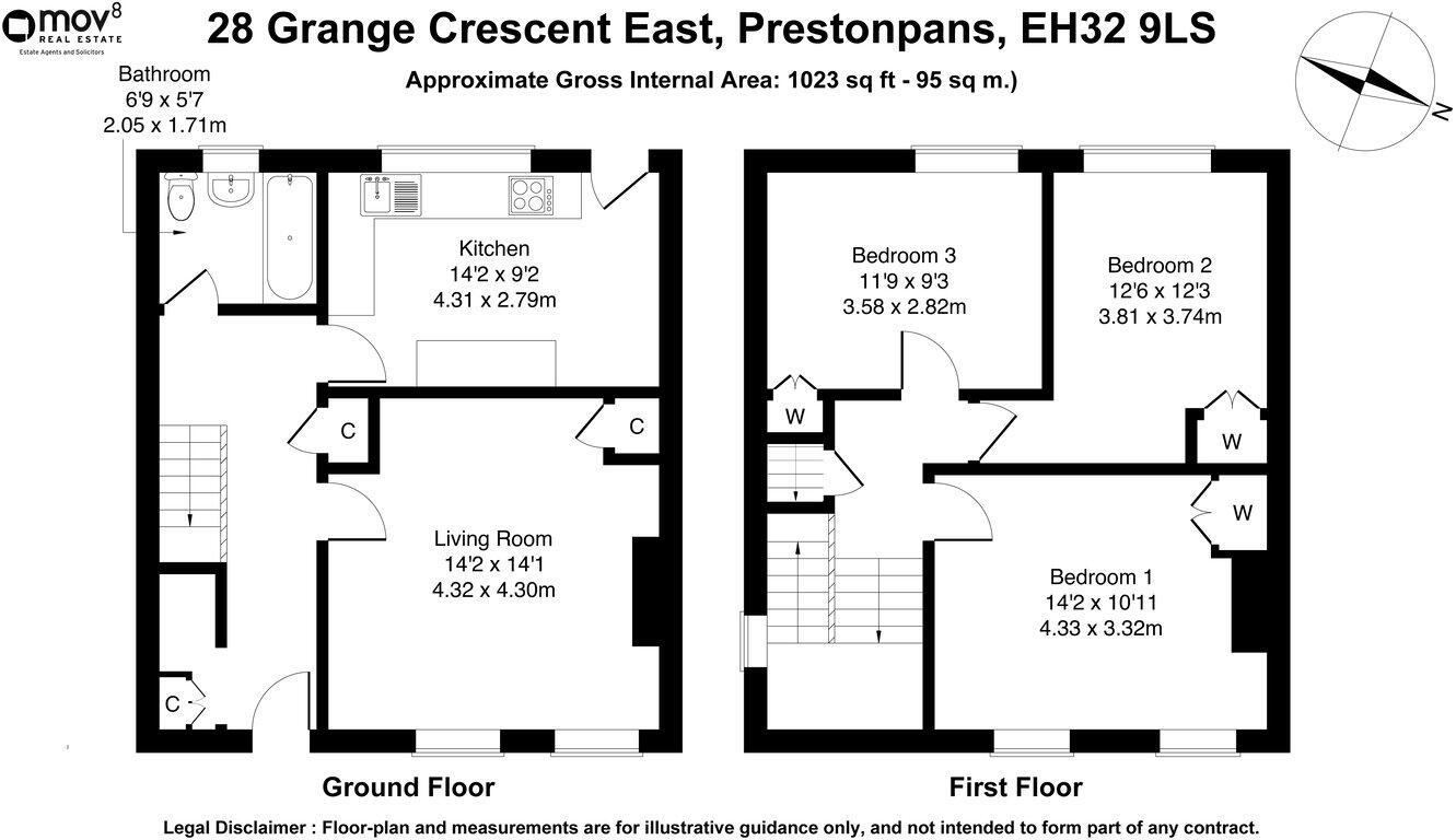 Grange Crescent East, Prestonpans, EH32 floorplan