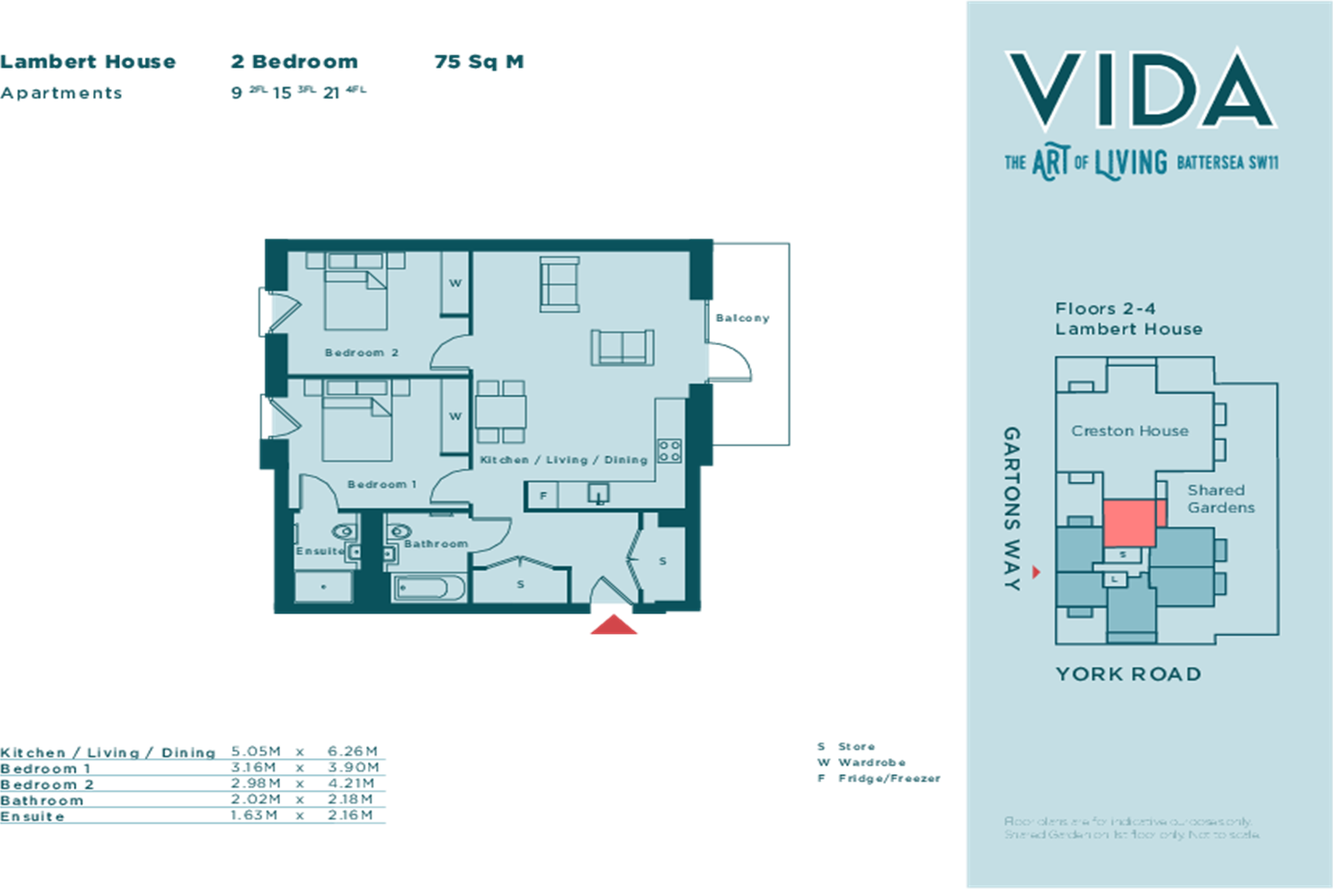 Gartons Way, SW11 floorplan