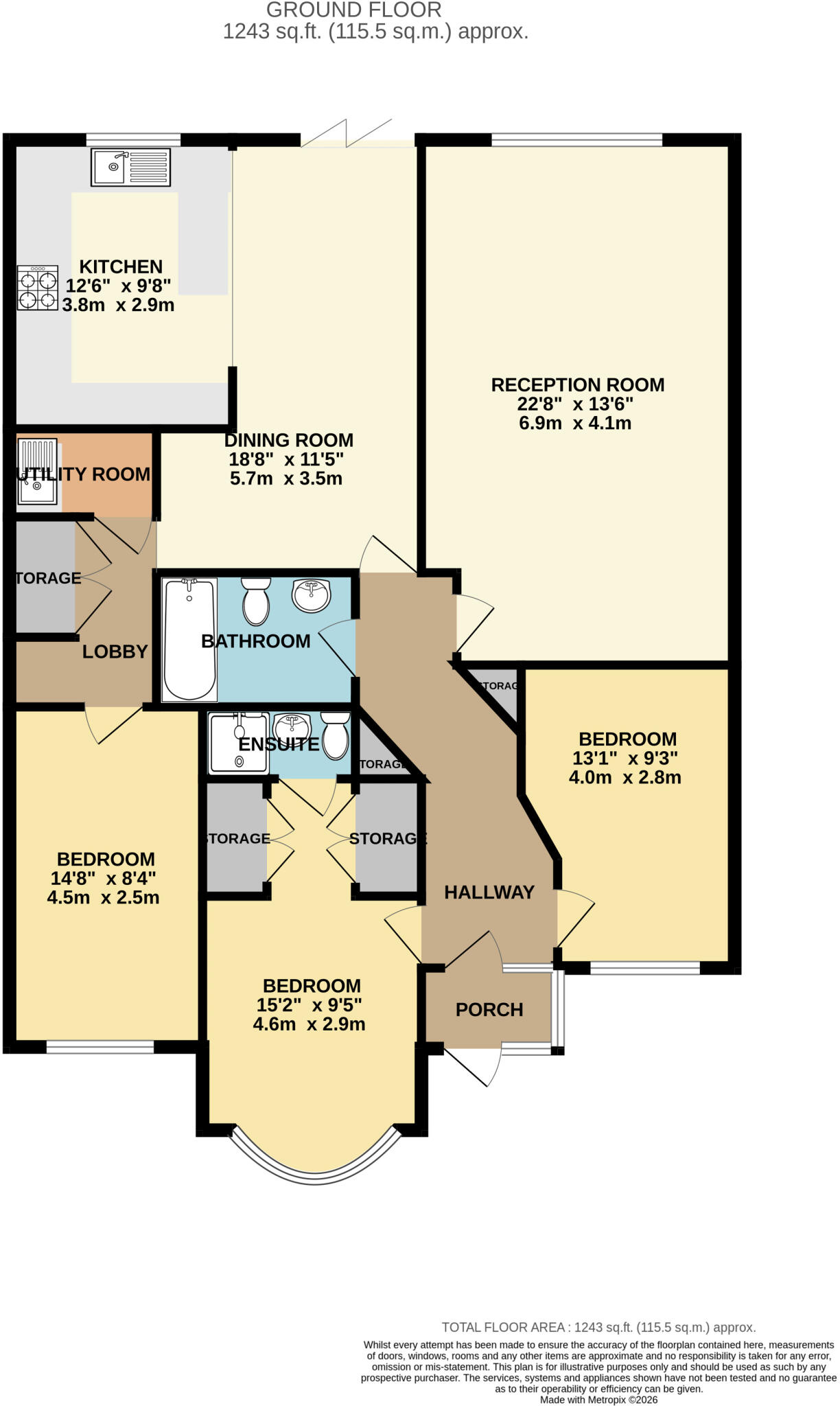 Strafford Avenue, Clayhall, Ilford, Redbridge floorplan