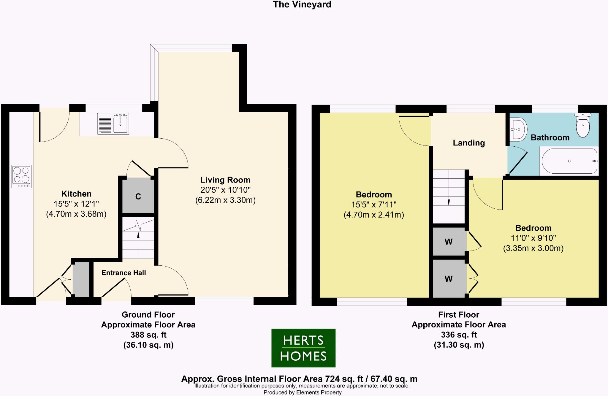 The Vineyard, Welwyn Garden City floorplan