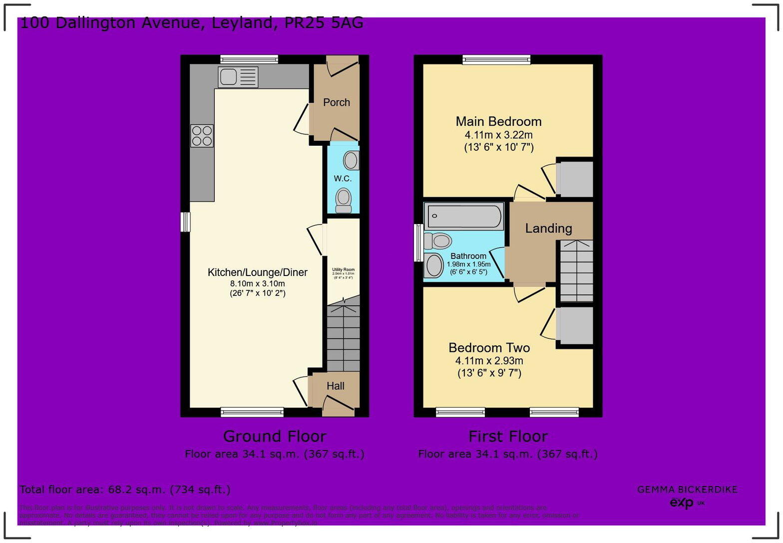 Dallington Avenue, Leyland, PR25 5AG floorplan