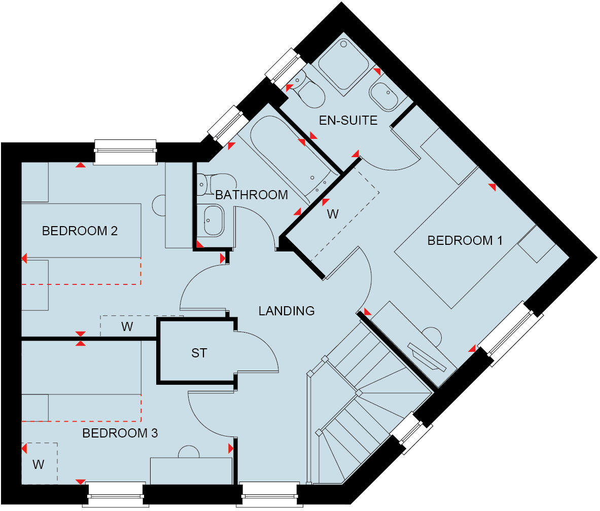 Land Off Barkby Road, Queniborough, Leicestershire, 
LE7 3FE floorplan