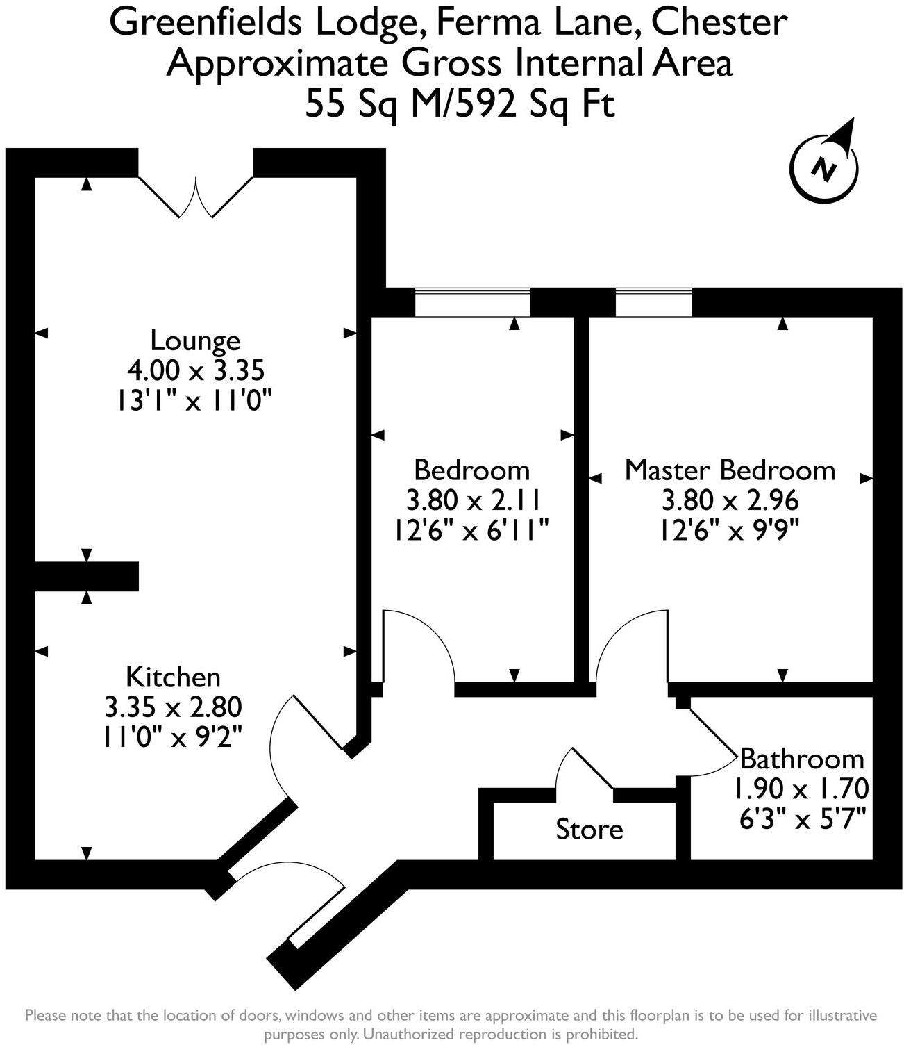 Ferma Lane, Great Barrow, CH3 floorplan