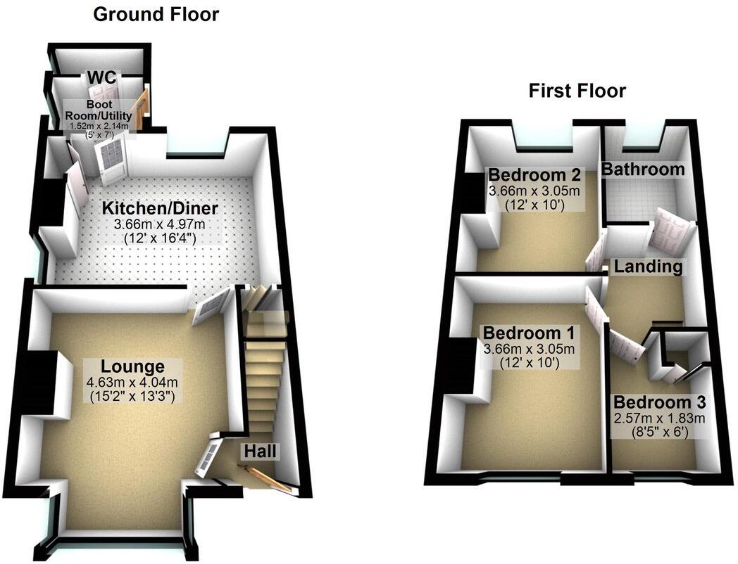 Garforth Street, Netherton, Huddersfield, HD4 floorplan