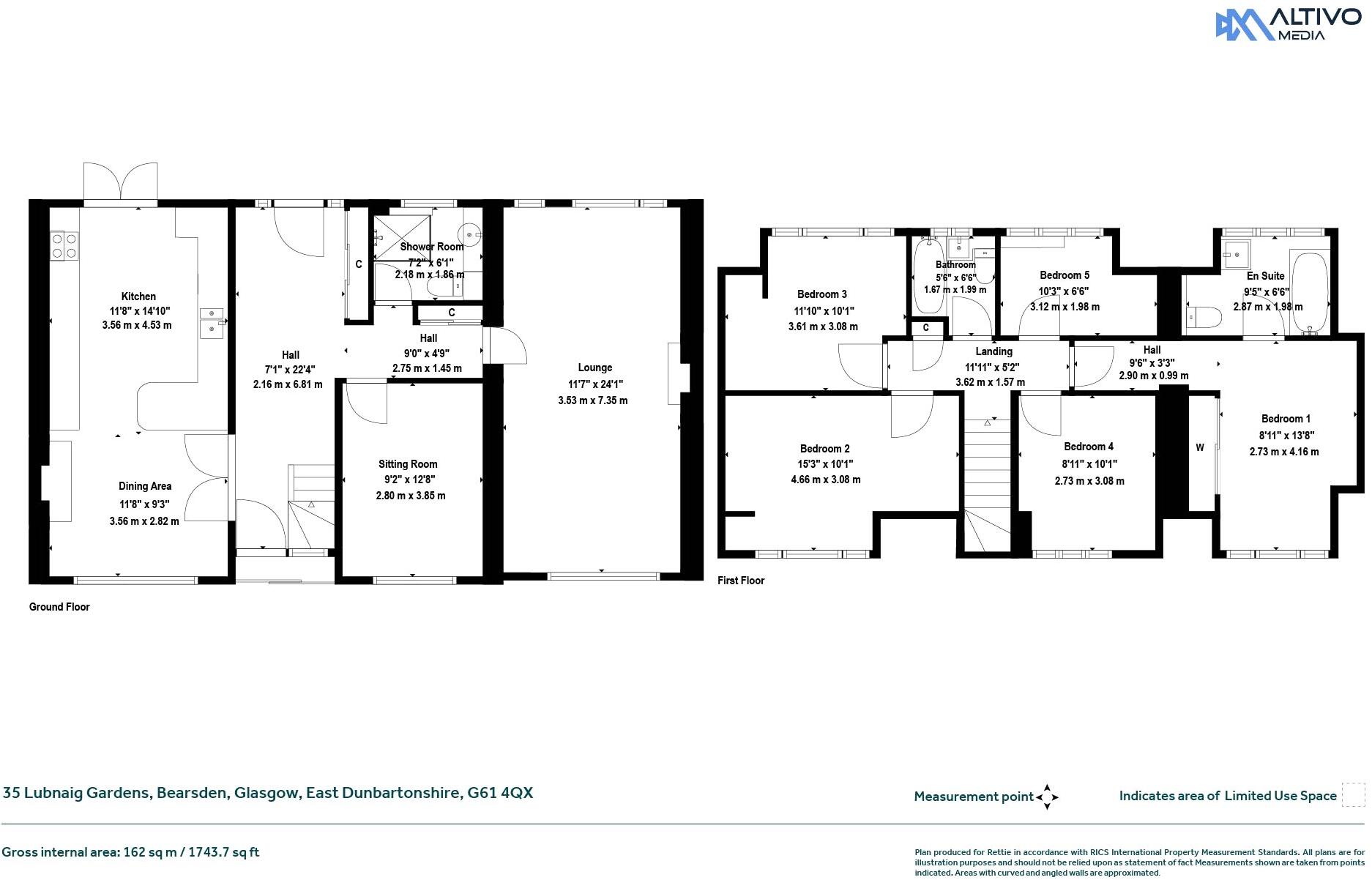Lubnaig Gardens, Bearsden floorplan