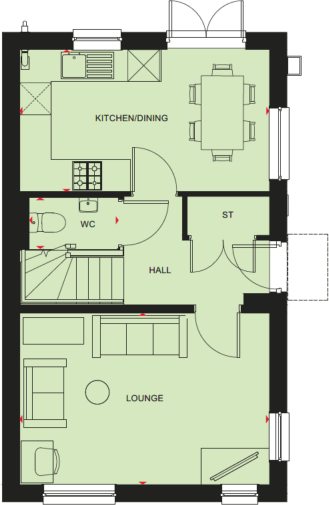 194 Elmers Gate, Houghton Regis, Bedfordshire, LU5 7BT floorplan