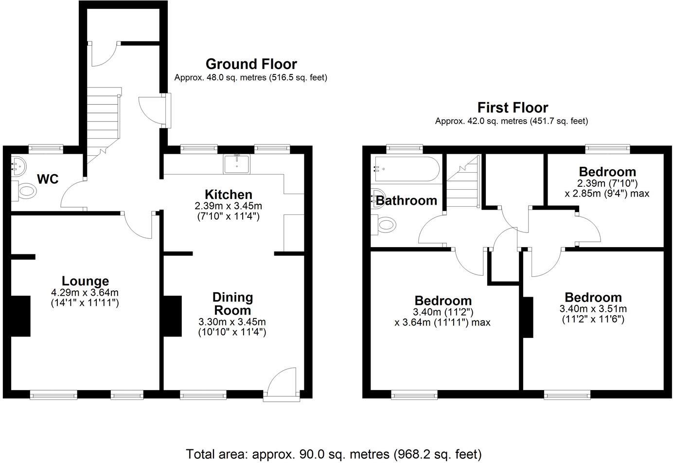 Tranters Row, The Nabb, St. Georges, Telford floorplan