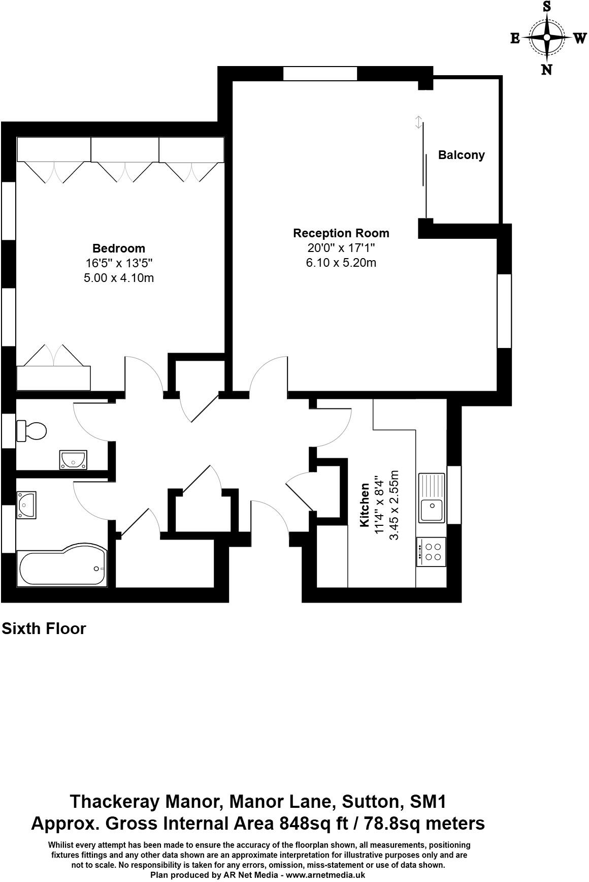 Manor Park Road, Sutton, SM1 floorplan