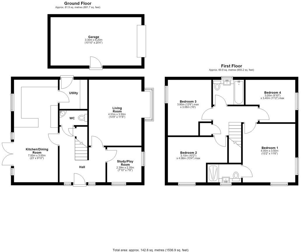 Roberts Way, Shrewsbury floorplan