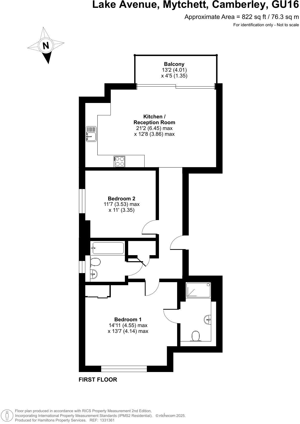 Lake Avenue, Mytchett, Camberley floorplan