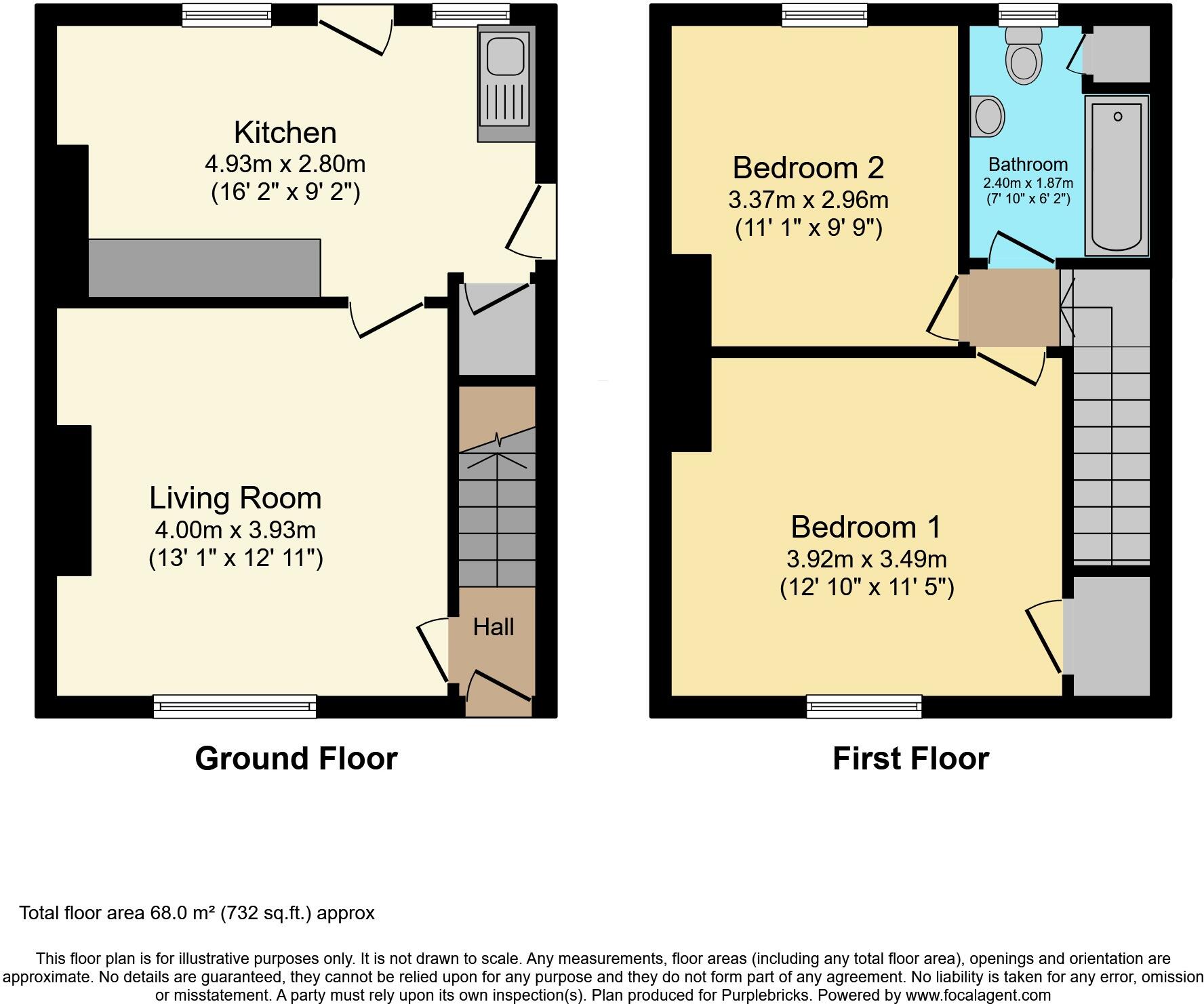 Prospect Terrace, Willington, Crook, DL15 floorplan