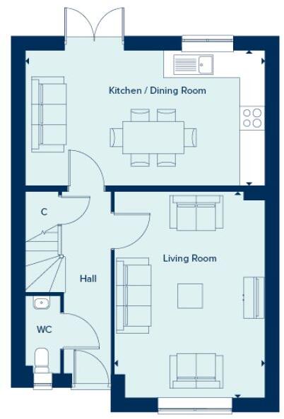 Branston, 
Staffordshire, 
DE13 9GS floorplan