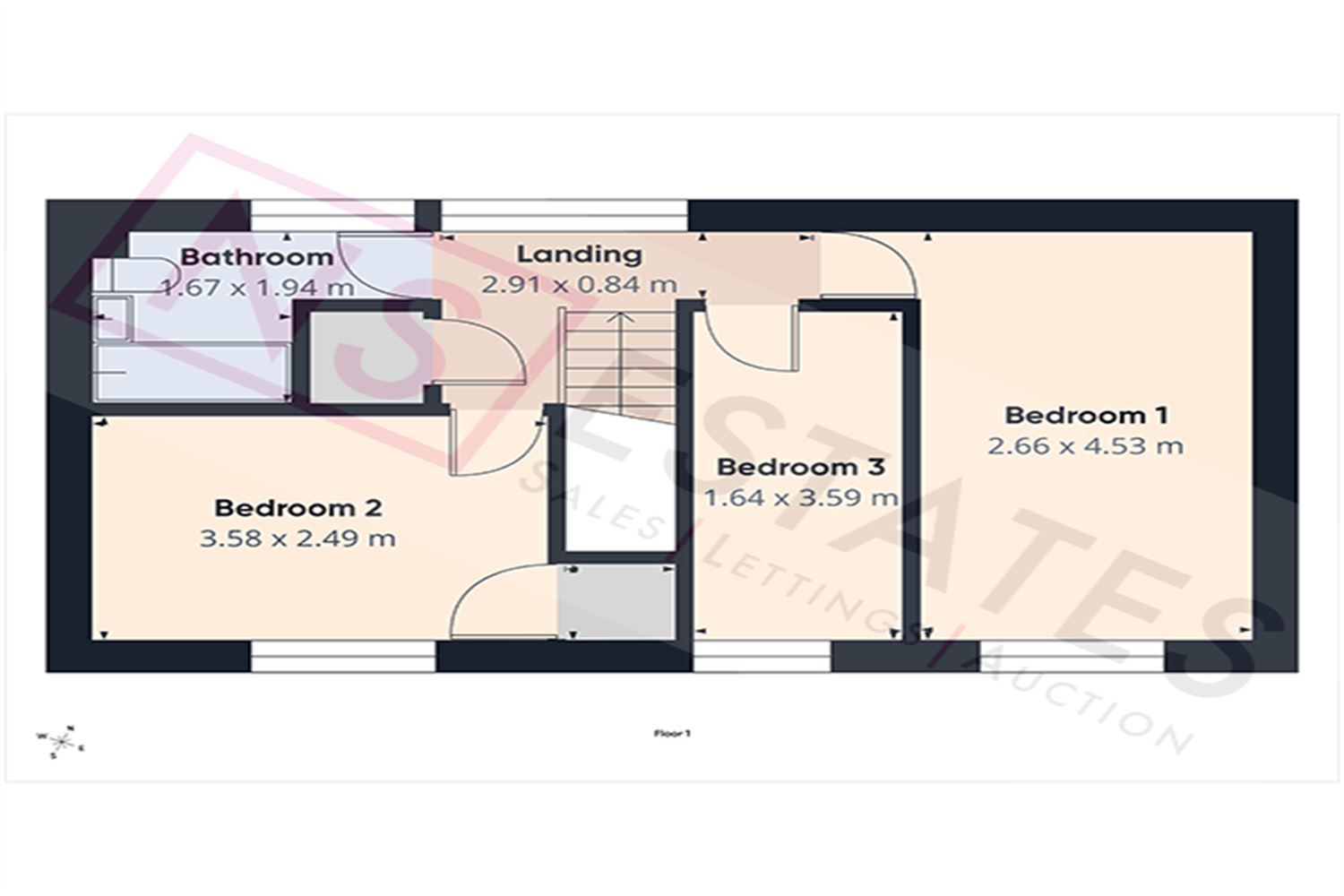 Albury Way, Thorntree, Middlesbrough, TS3 floorplan