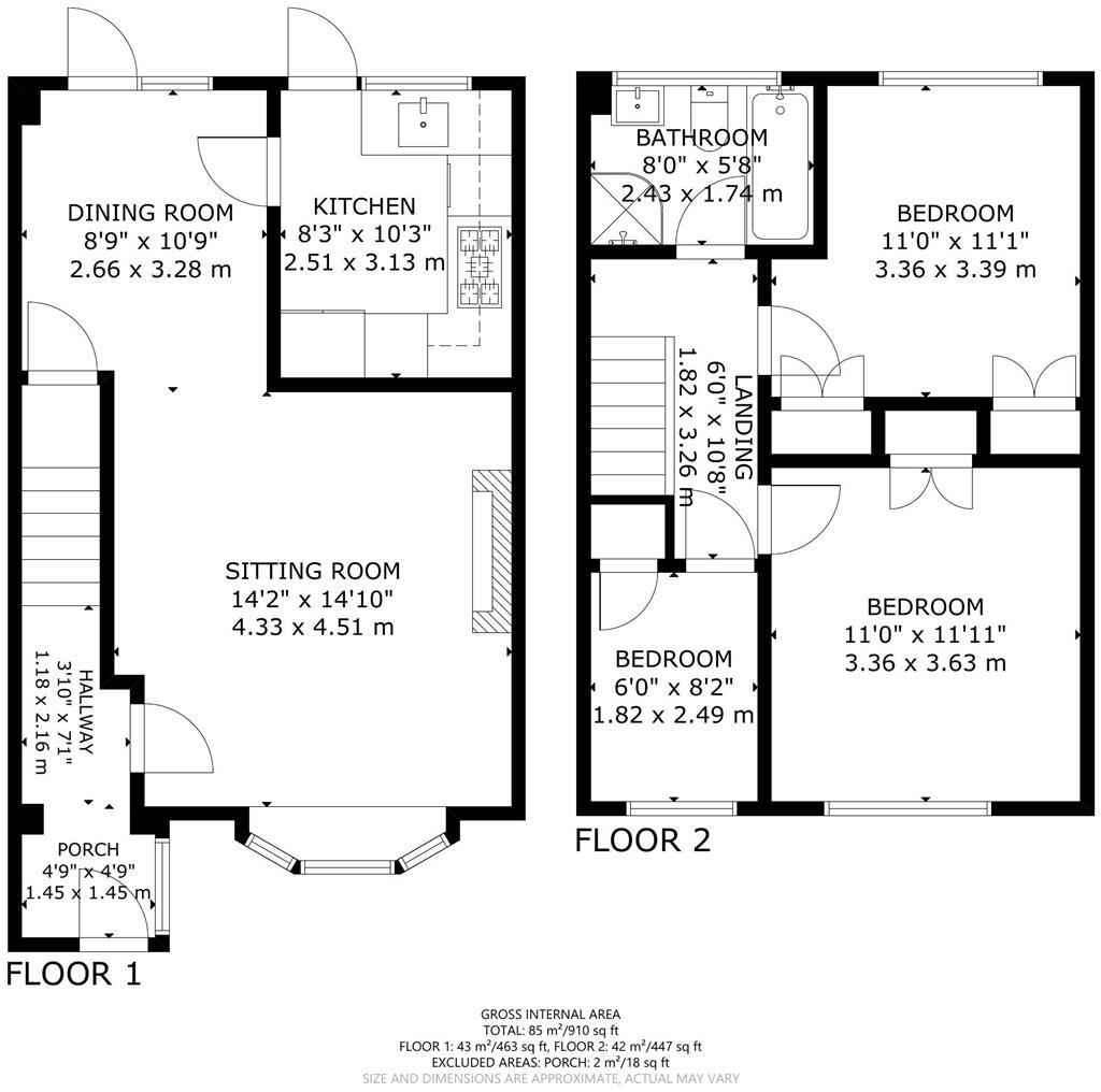 North Camp Lane, Seaford floorplan