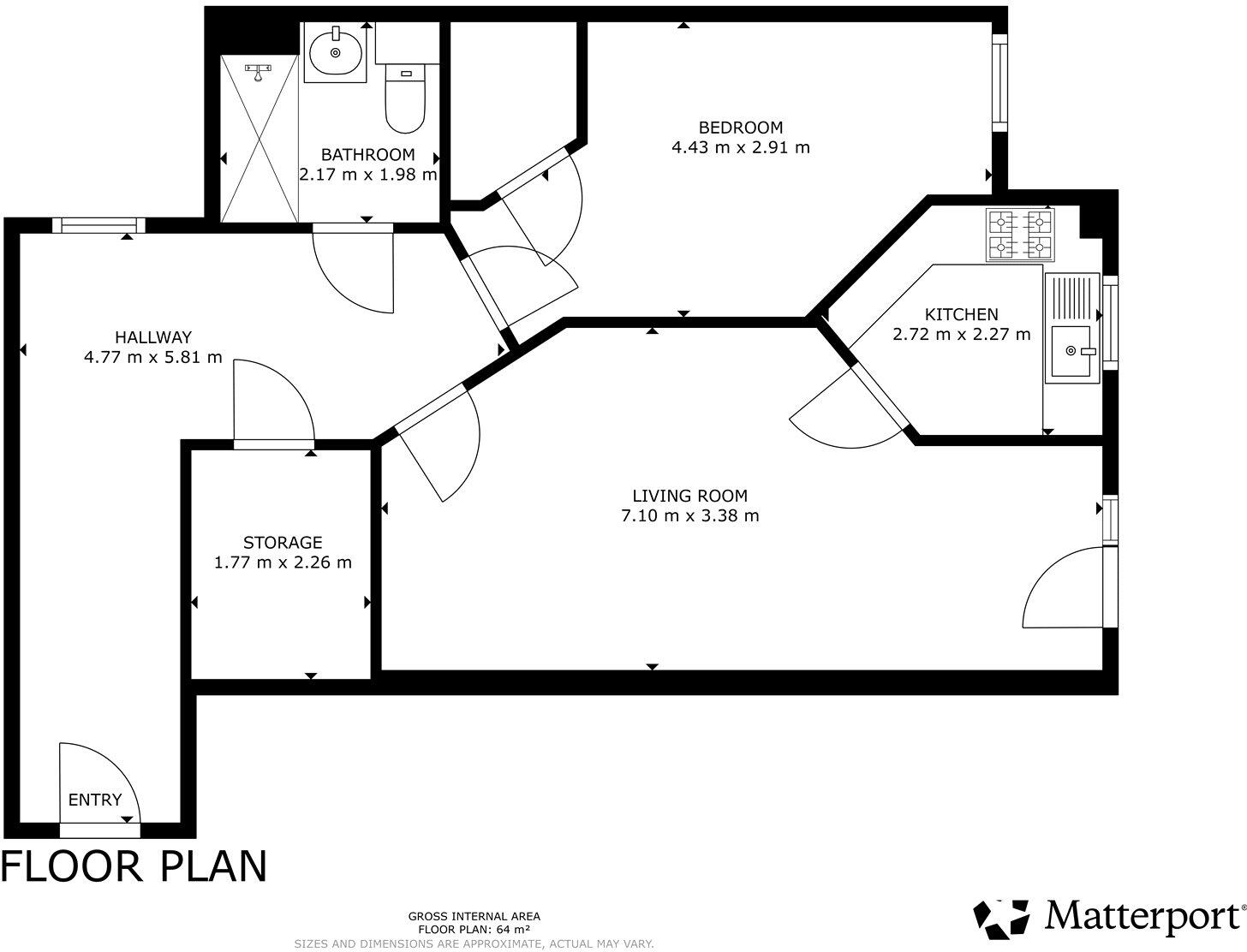 Flat 19, Darroch Gate, Coupar Angus Road, Blairgowrie, Perth and Kinross, PH10 floorplan