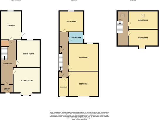 89 Meersbrook Park Road, Meersbrook, Sheffield, South Yorkshire S8 9FP floorplan