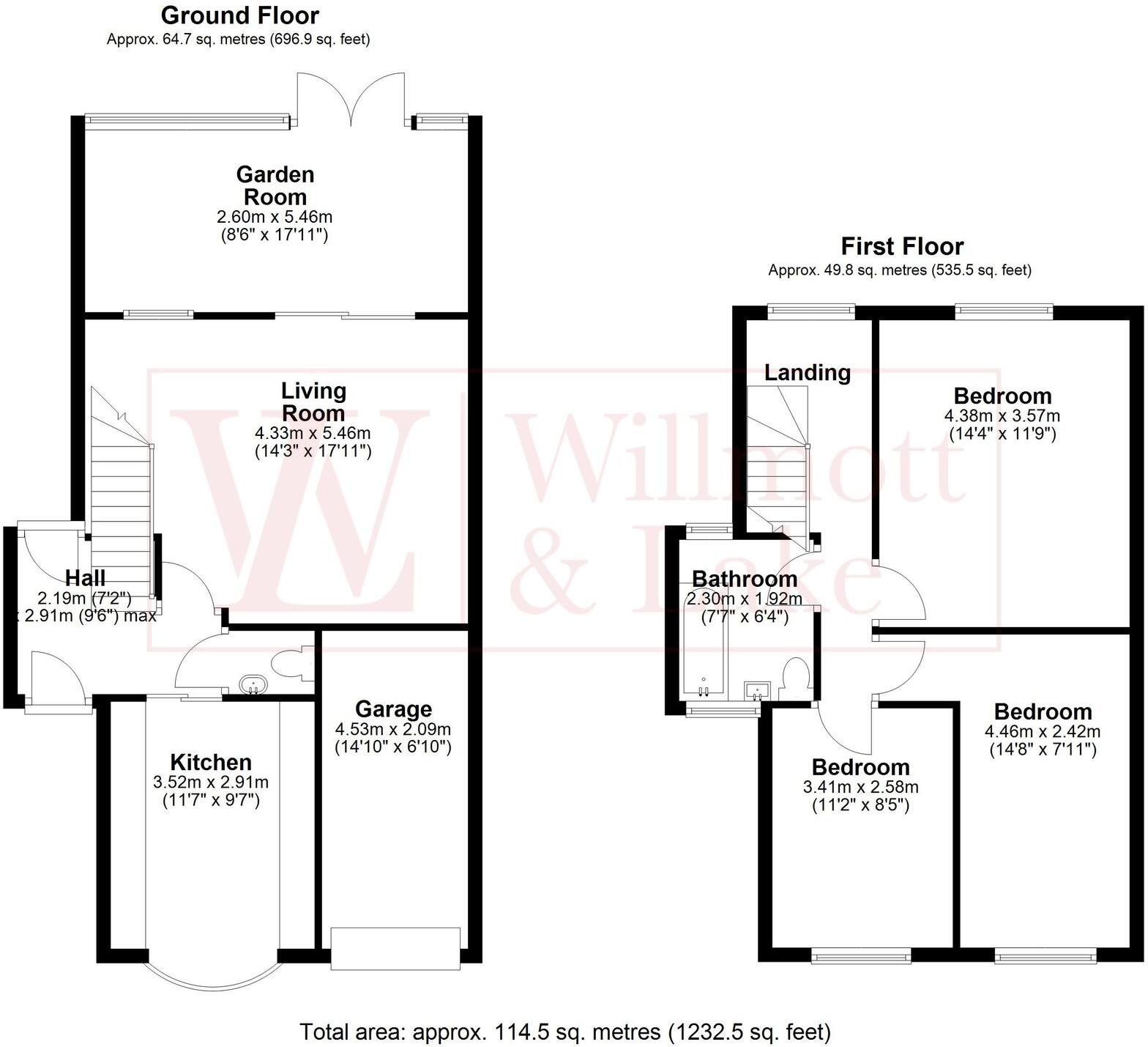 Ascot Close, Bishop's Stortford, CM23 floorplan