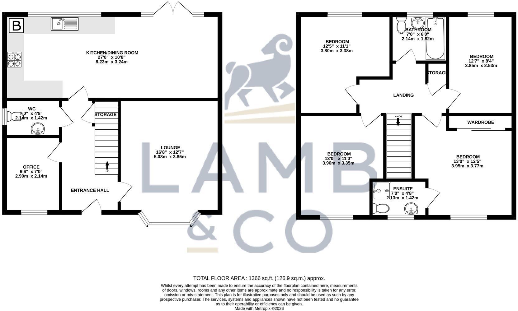 Littlebury Gardens, Weeley floorplan