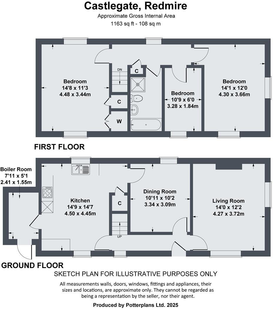 Castle Gate Farm, Leyburn floorplan