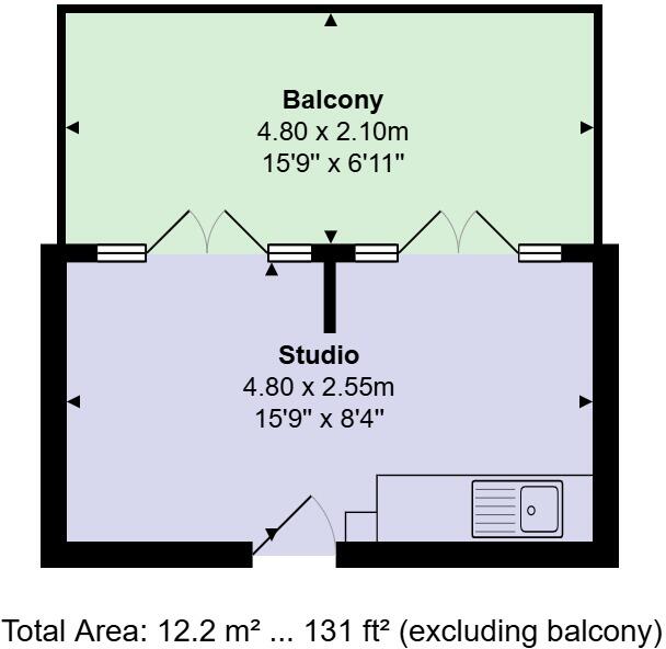Overstrand, Bournemouth floorplan