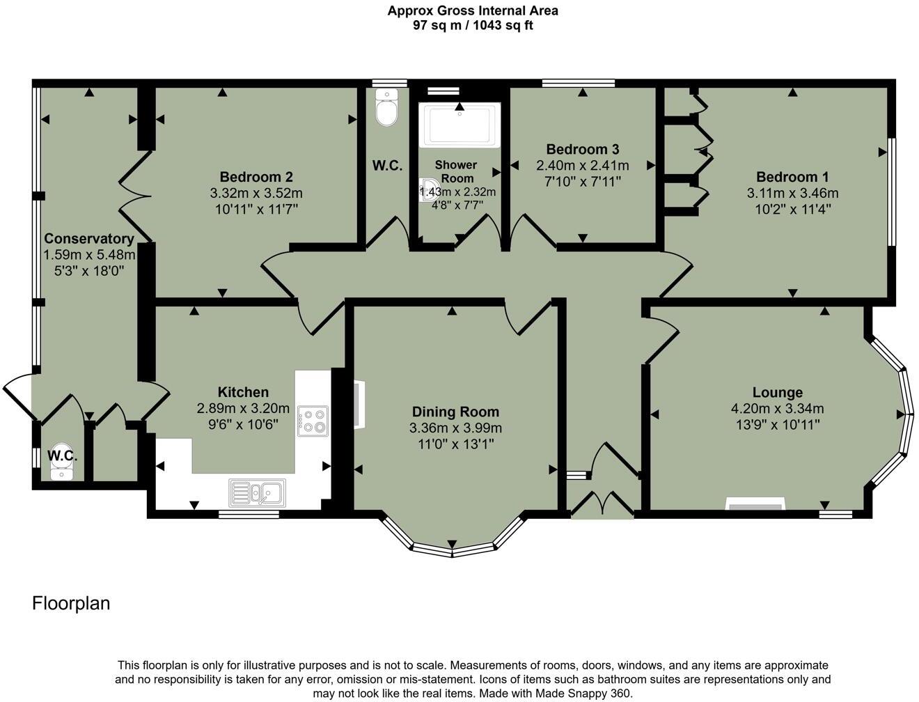 Heol Wernlas, Cardiff floorplan