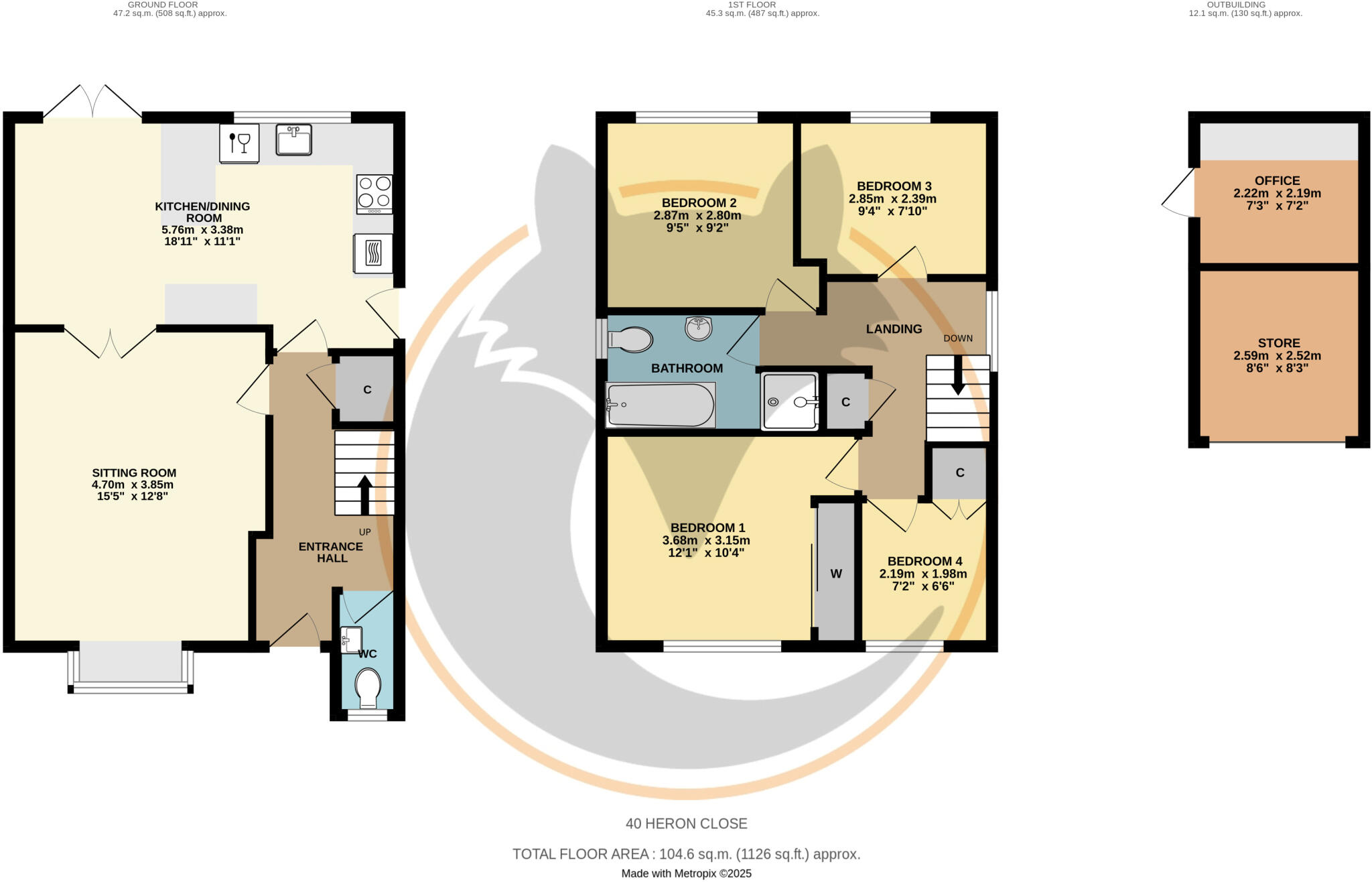 Heron Close, Sway, Lymington, Hampshire, SO41 floorplan
