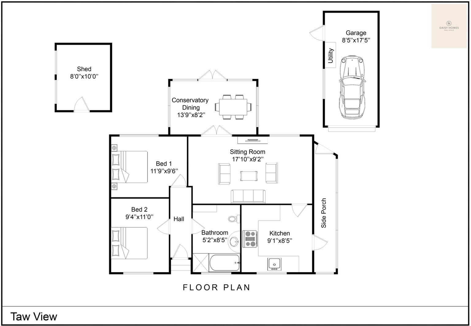 88, Taw View, Fremington floorplan