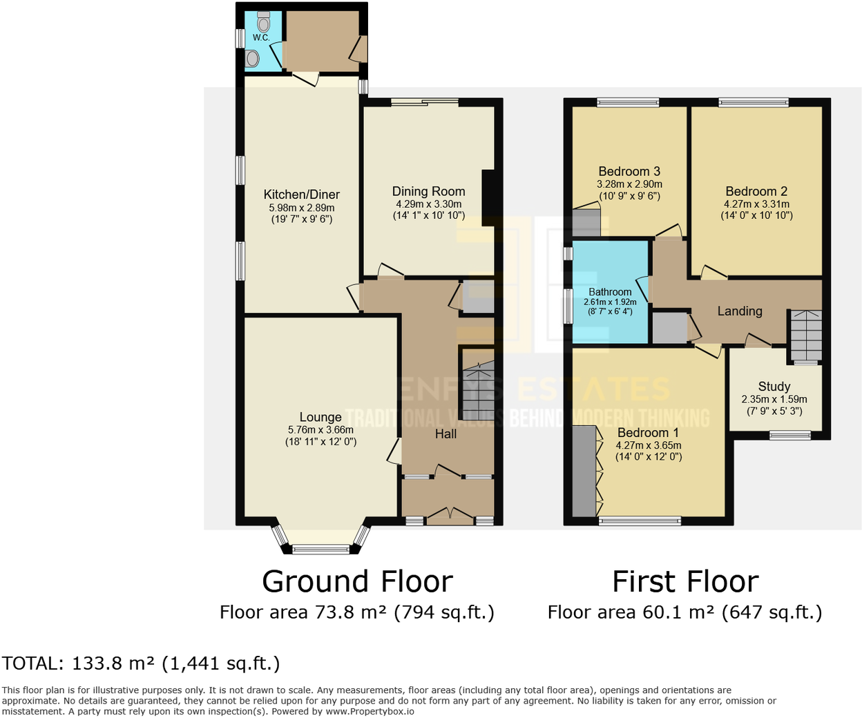 Clarence Road, Craig y Don, LL30 floorplan