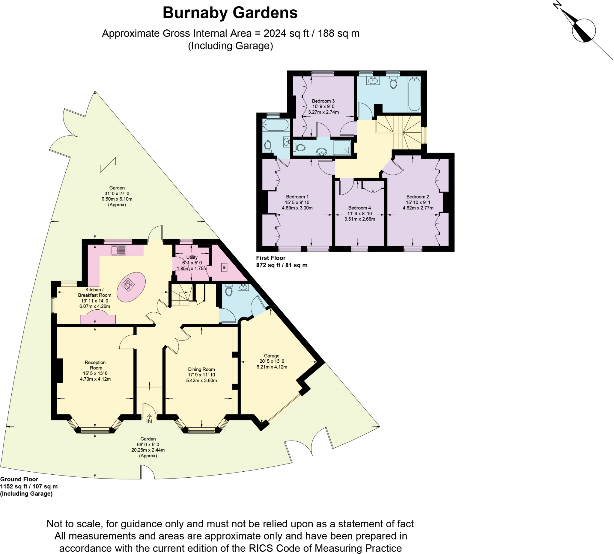 Burnaby Gardens, London W4 floorplan