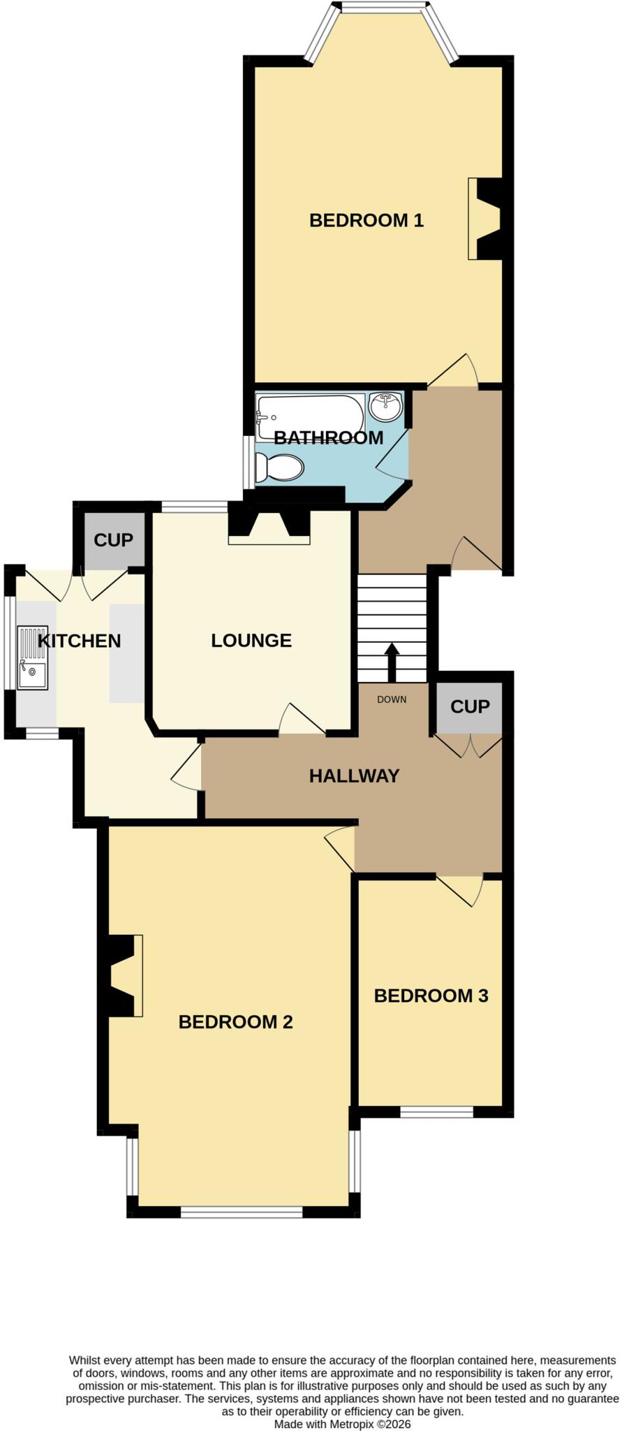 7 Avenue Victoria, Scarborough, YO11 floorplan