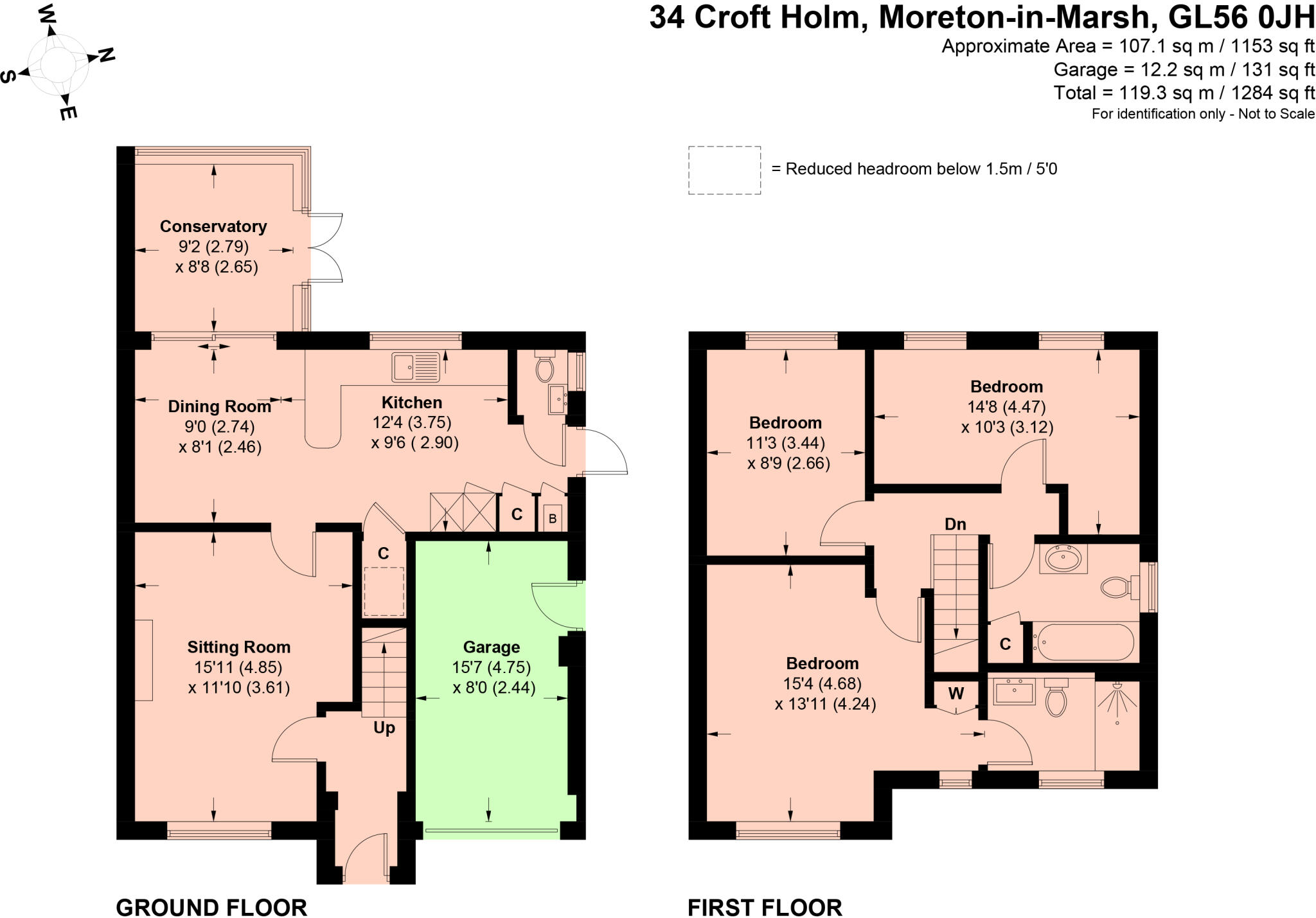 Croft Holm, Moreton-in-Marsh, Gloucestershire, GL56 floorplan