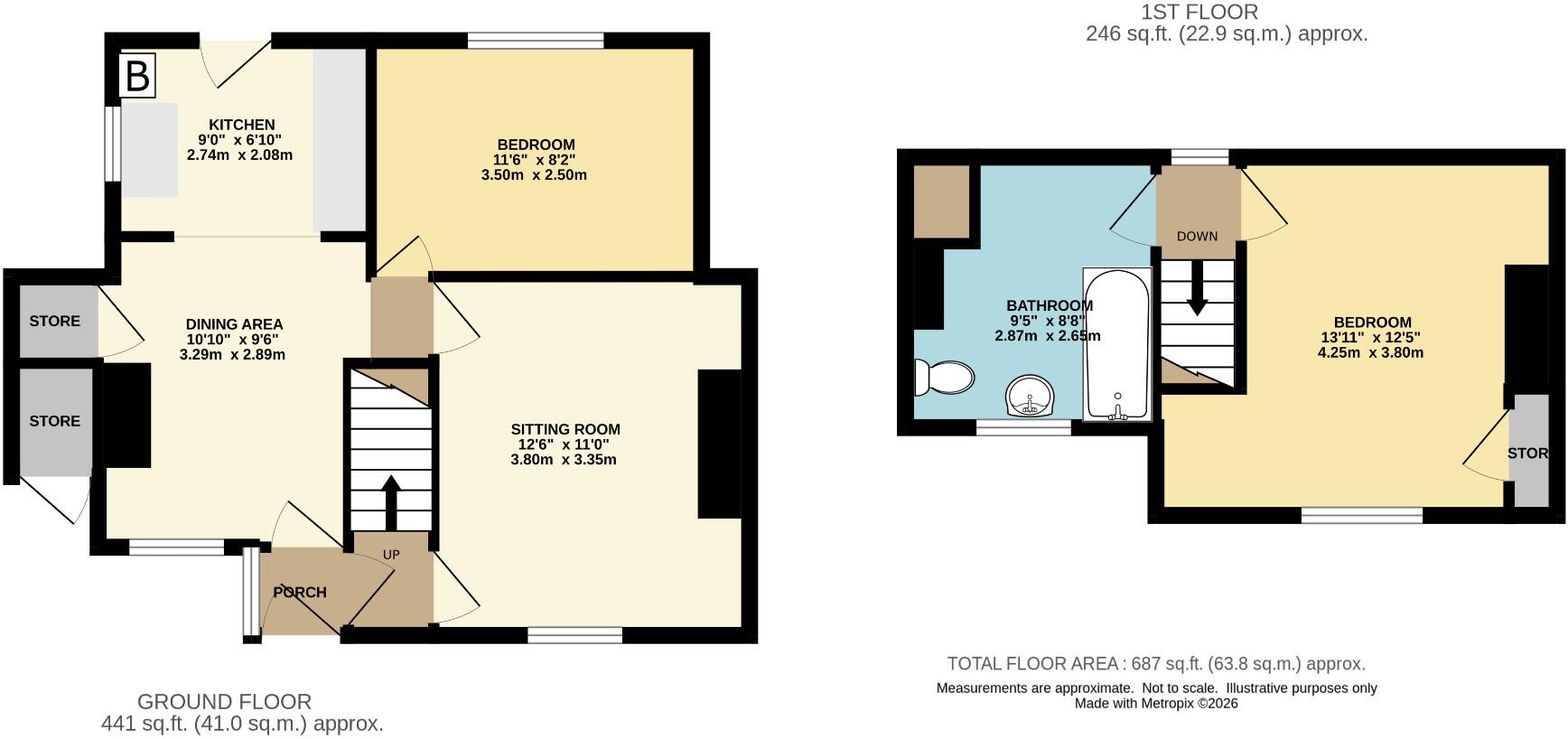 7 Middlewood Lane, Fylingthorpe, YO22 4UB floorplan