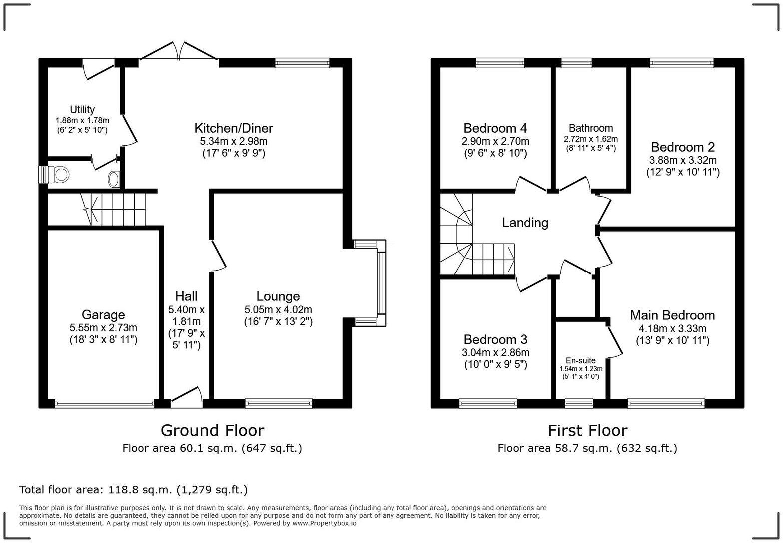 18 Bryn Twr, Rhuddlan, LL18 6JB floorplan
