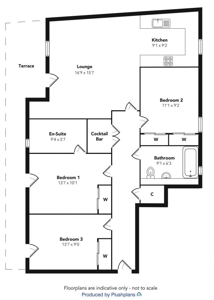 5/2 16 Bridge Street, Paisley, PA1 1FA floorplan