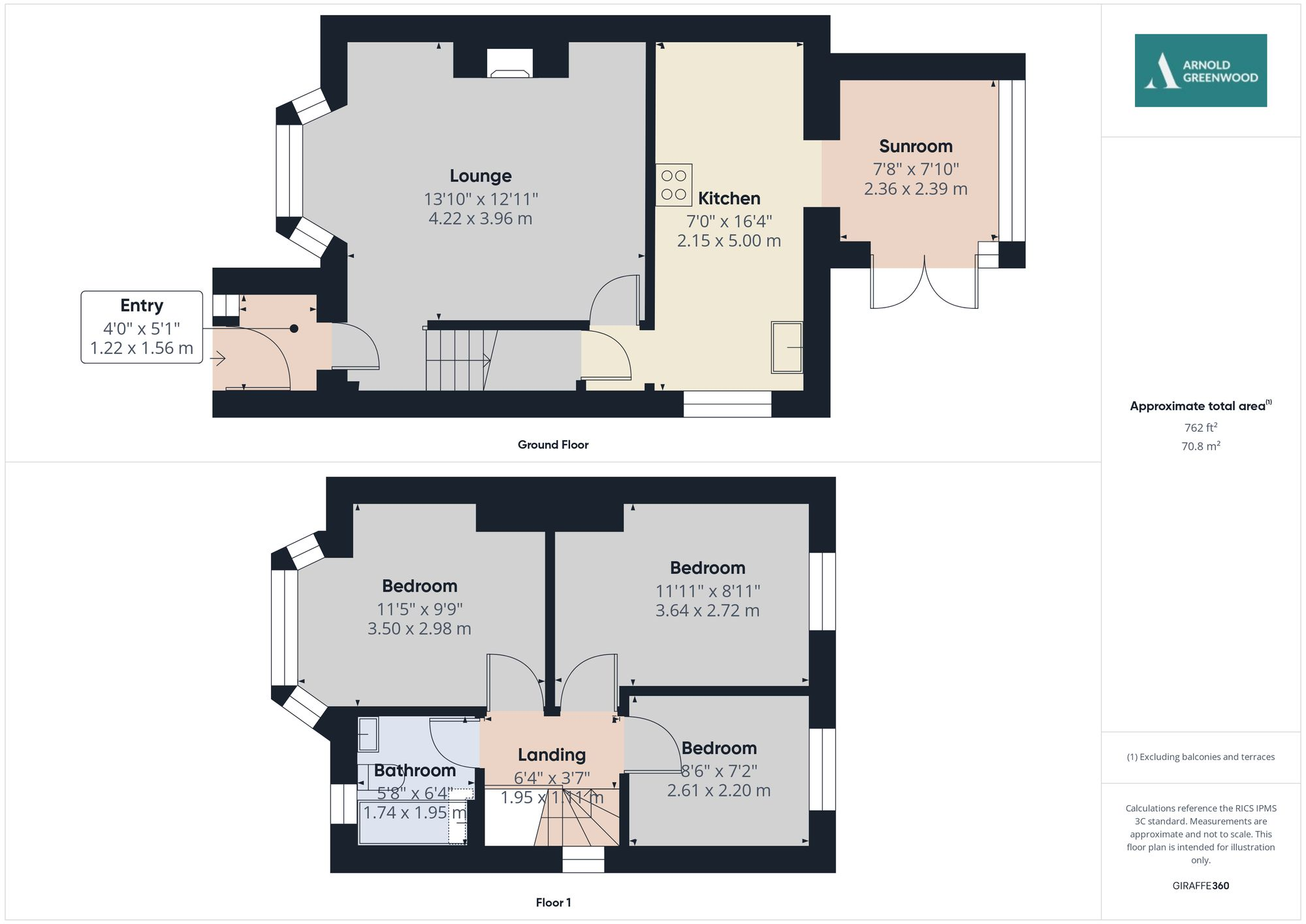 Vicars Hill, Kendal, LA9 floorplan