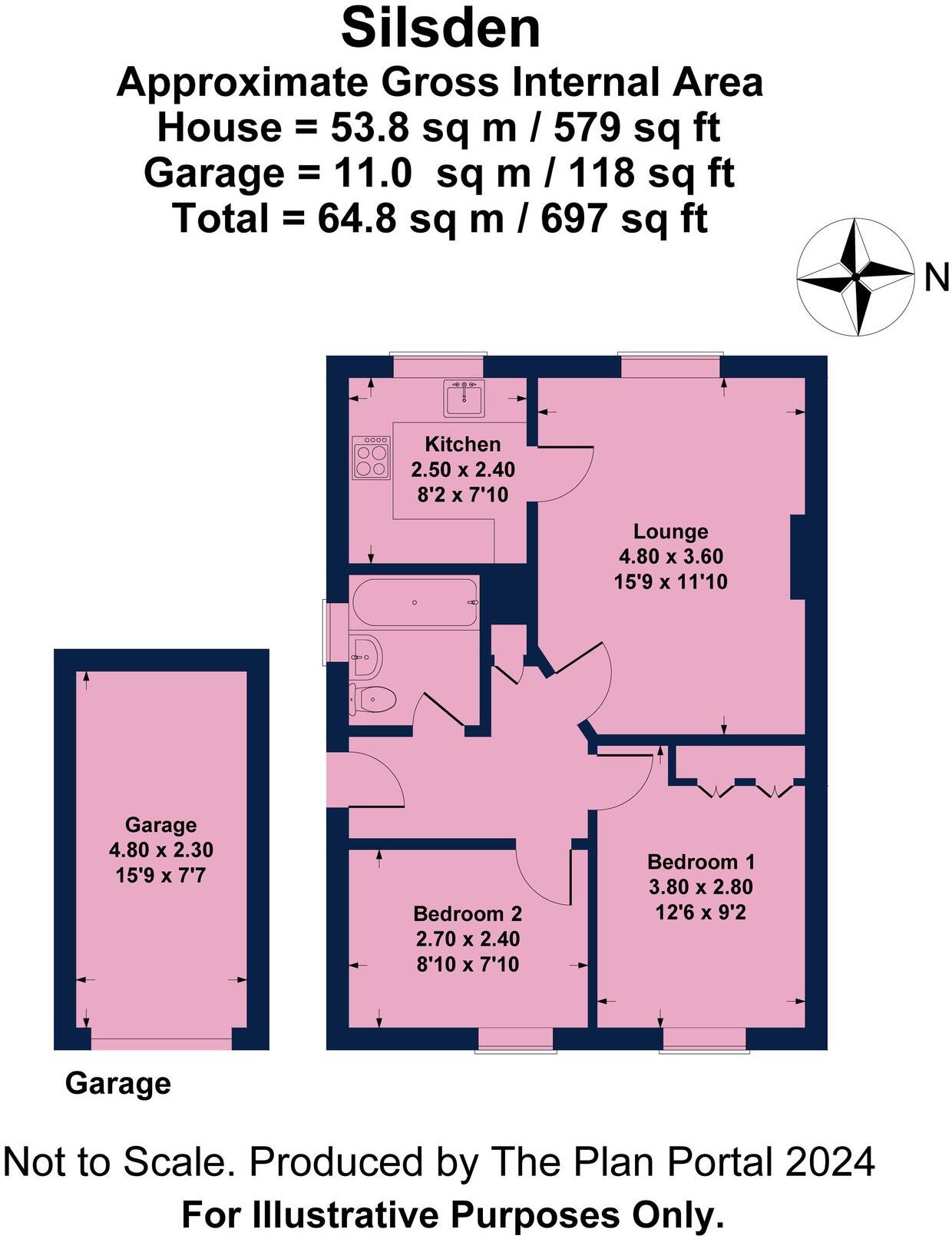 Silsden Crescent, London Road, Chalfont St Giles, HP8 floorplan