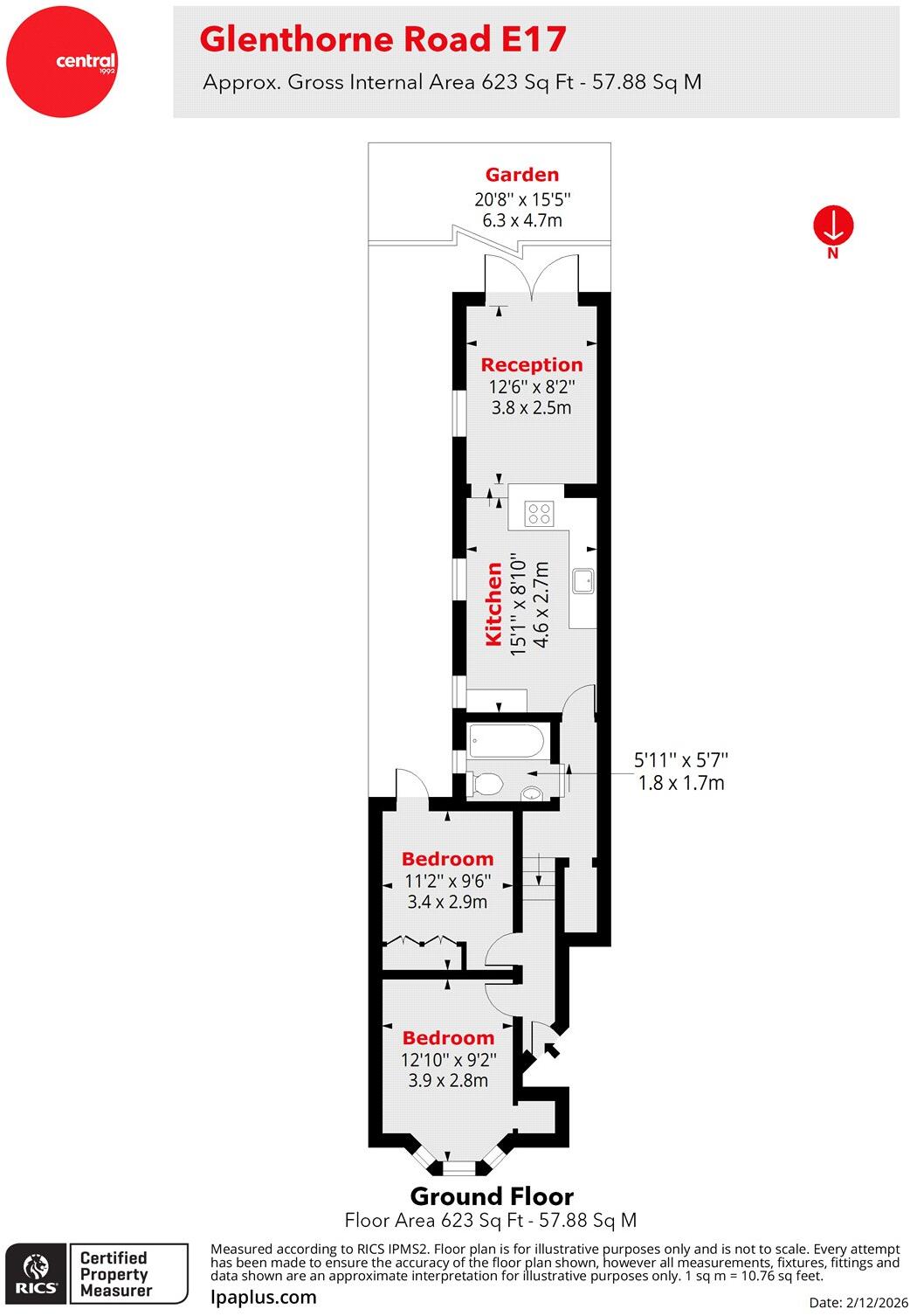 Glenthorne Road, Walthamstow, London, E17 floorplan