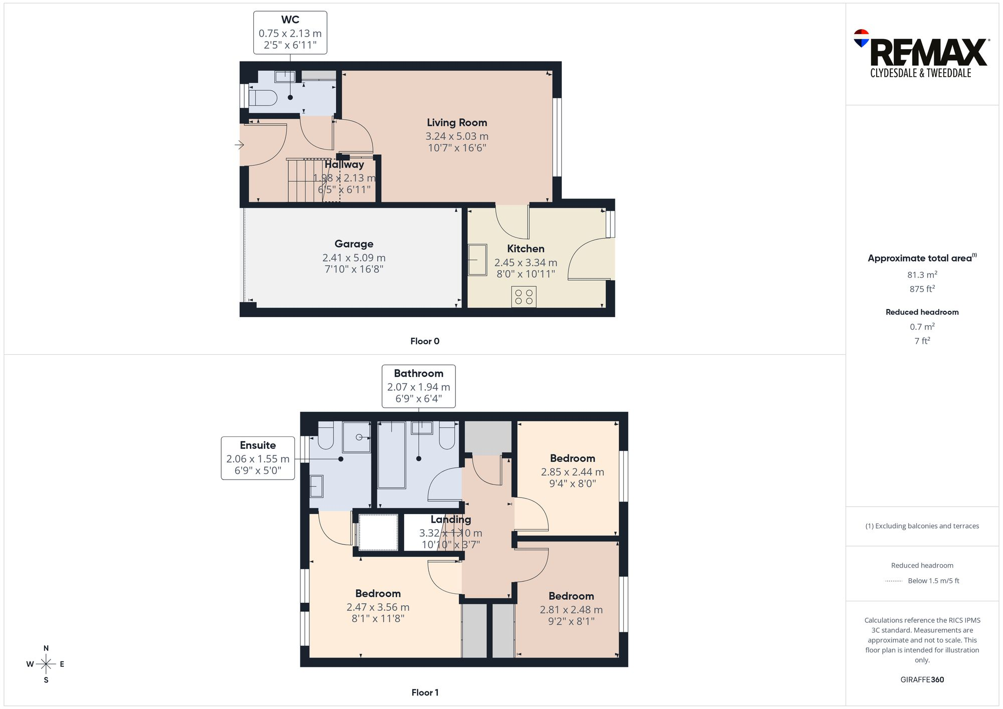 9 Manor Way, Peebles, EH45 9SR floorplan