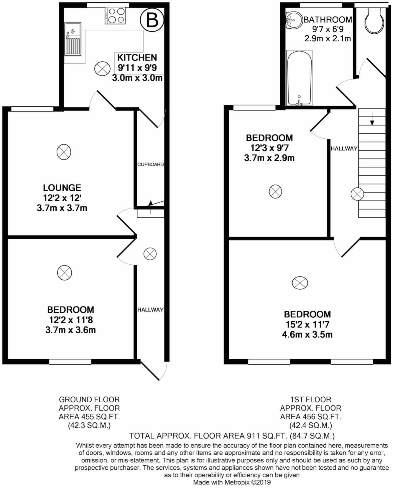 15 Laurie Avenue, Nottingham, NG7 6PG floorplan