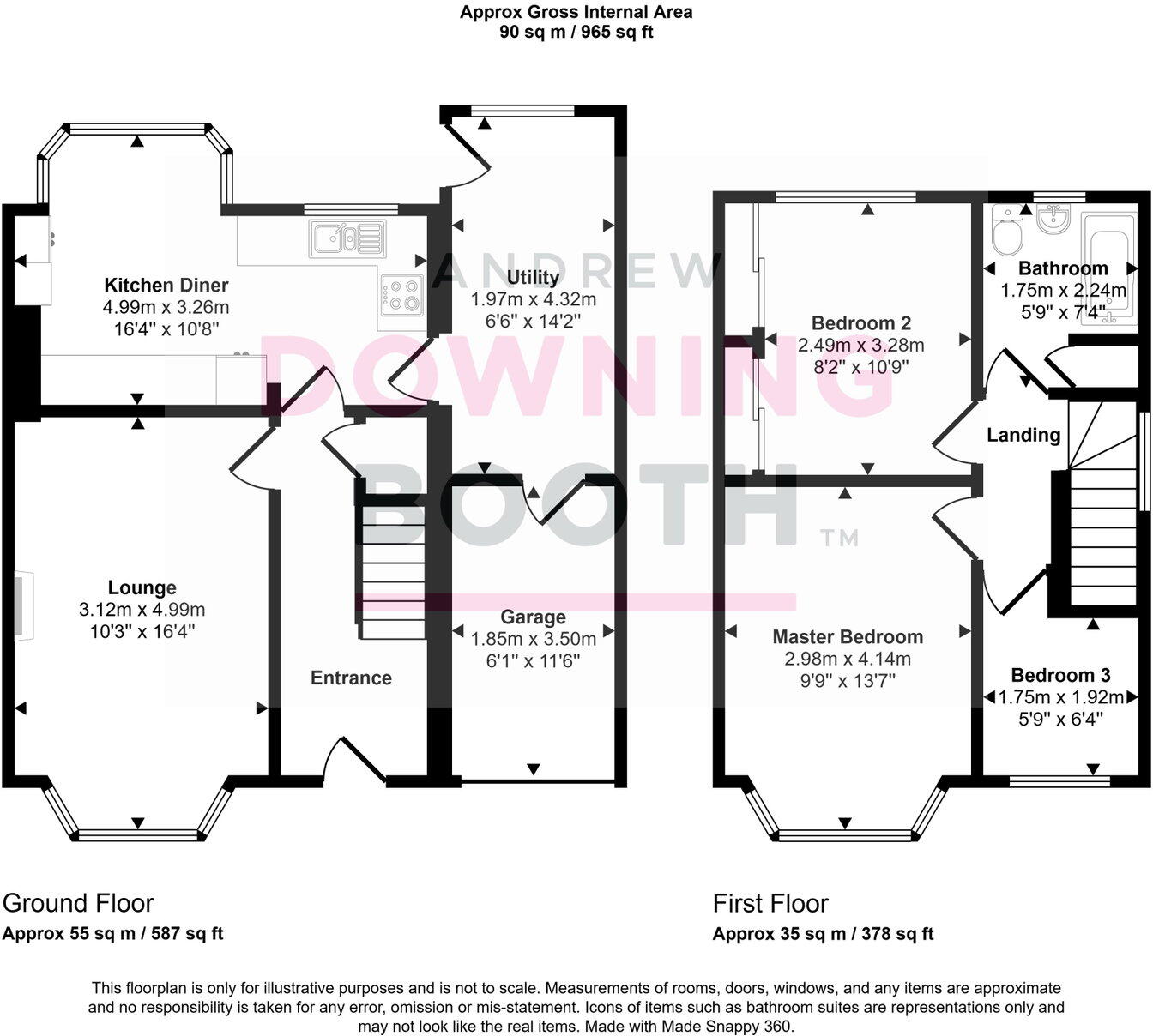 Leighswood Avenue, Aldridge, Walsall, WS9 8AU - No Upward Chain floorplan