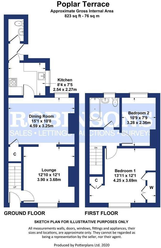 Poplar Terrace, West Cornforth, floorplan