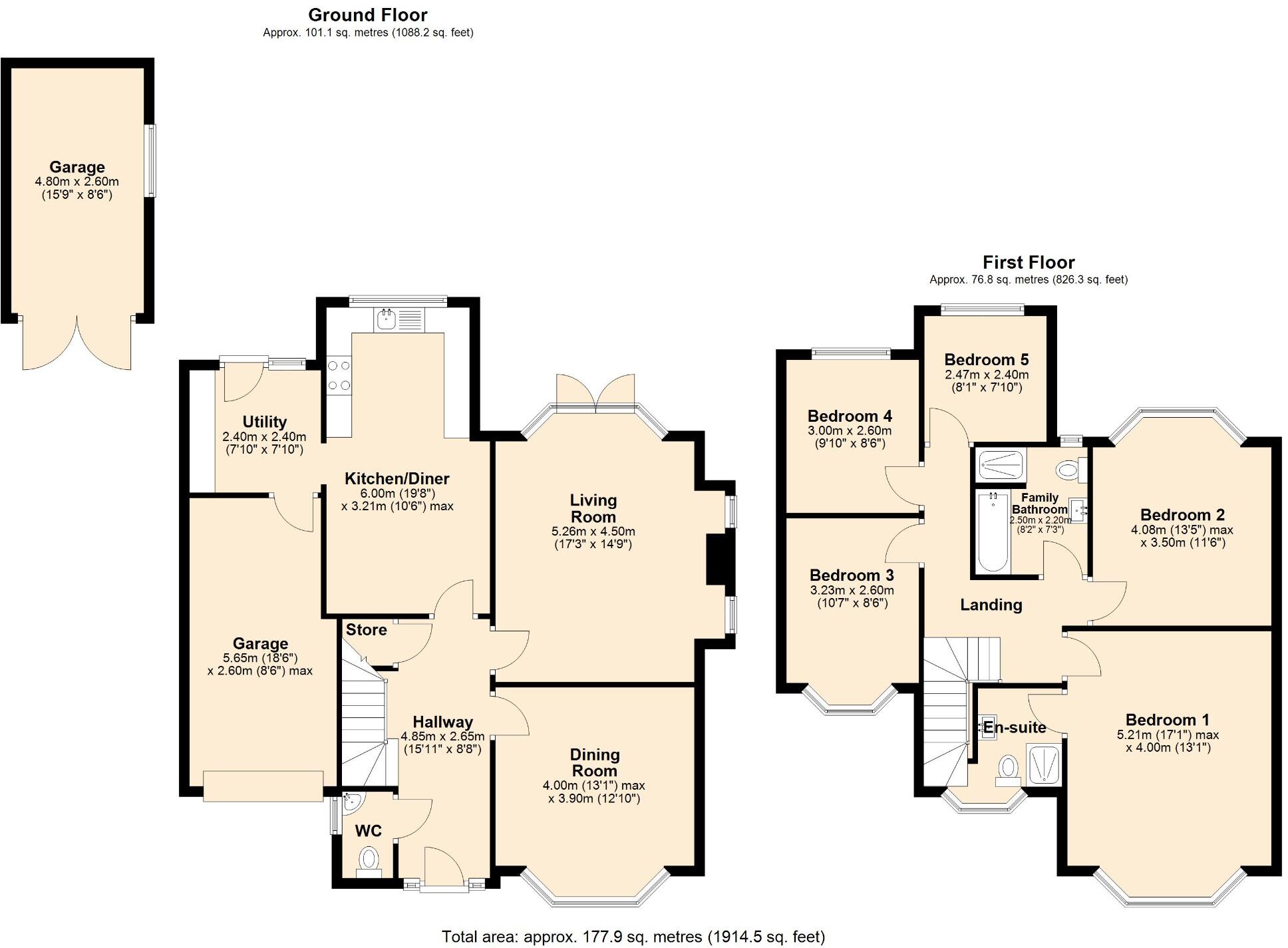 9, Fownhope Avenue floorplan
