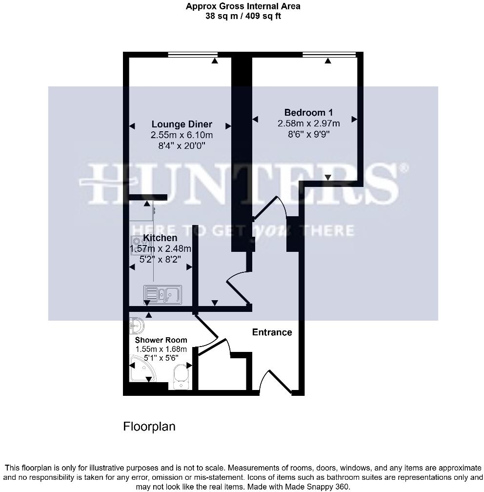 LIV, George Street, Little Germany, Bradford, BD1 floorplan