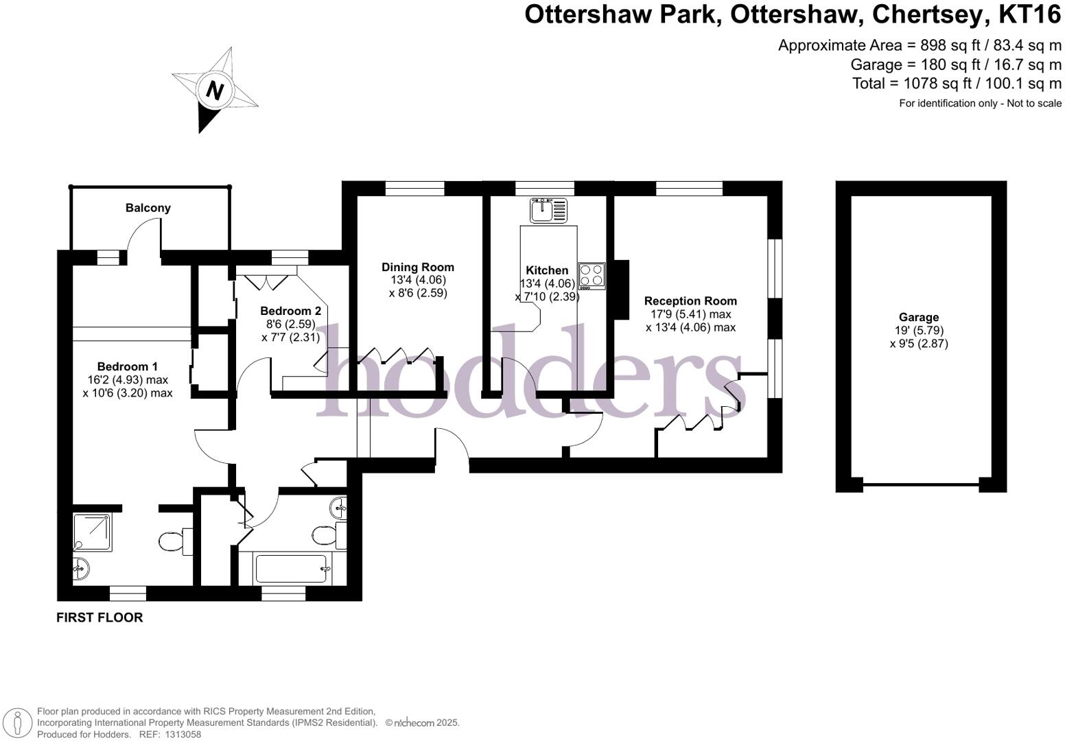 Ottershaw, Surrey, KT16 floorplan
