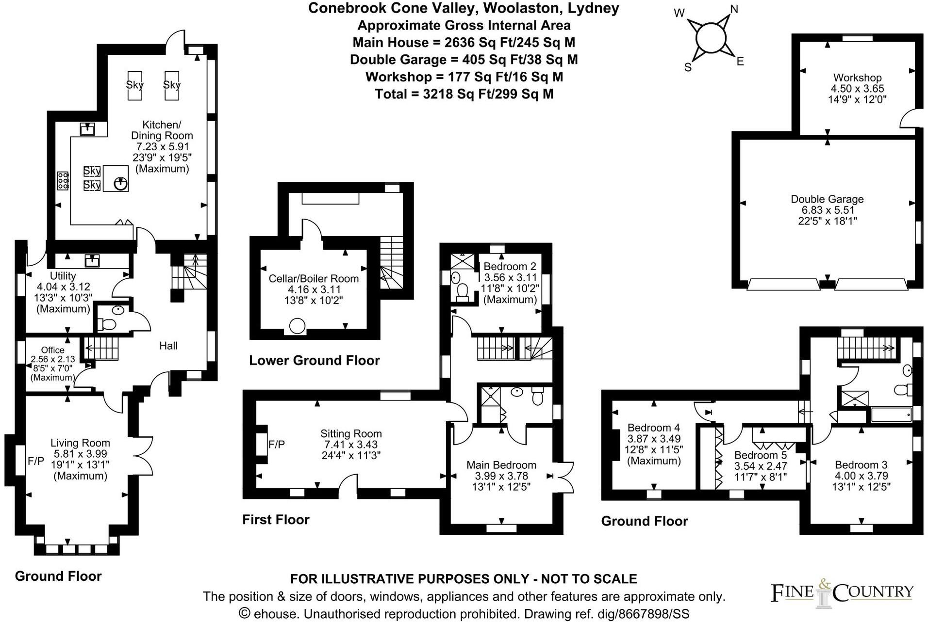 Cone Valley, Woolaston, GL15 floorplan