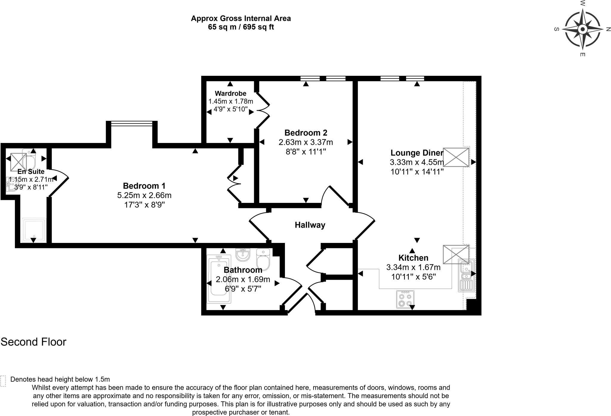 10 Catherine Court, Moor Street, Burton-On-Trent DE14 3TJ floorplan