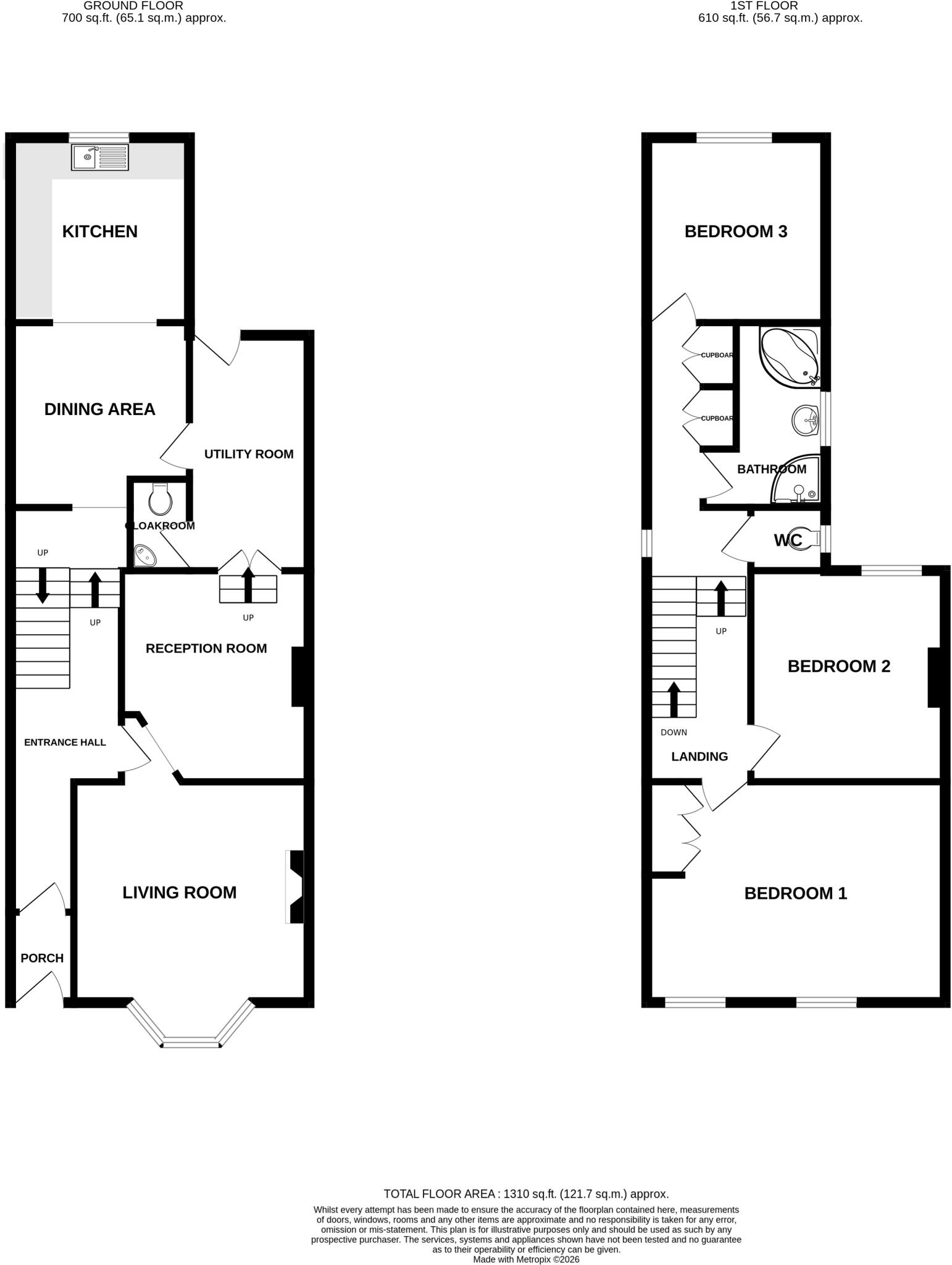 Hillview Terrace, Ilminster, Somerset, TA19 floorplan