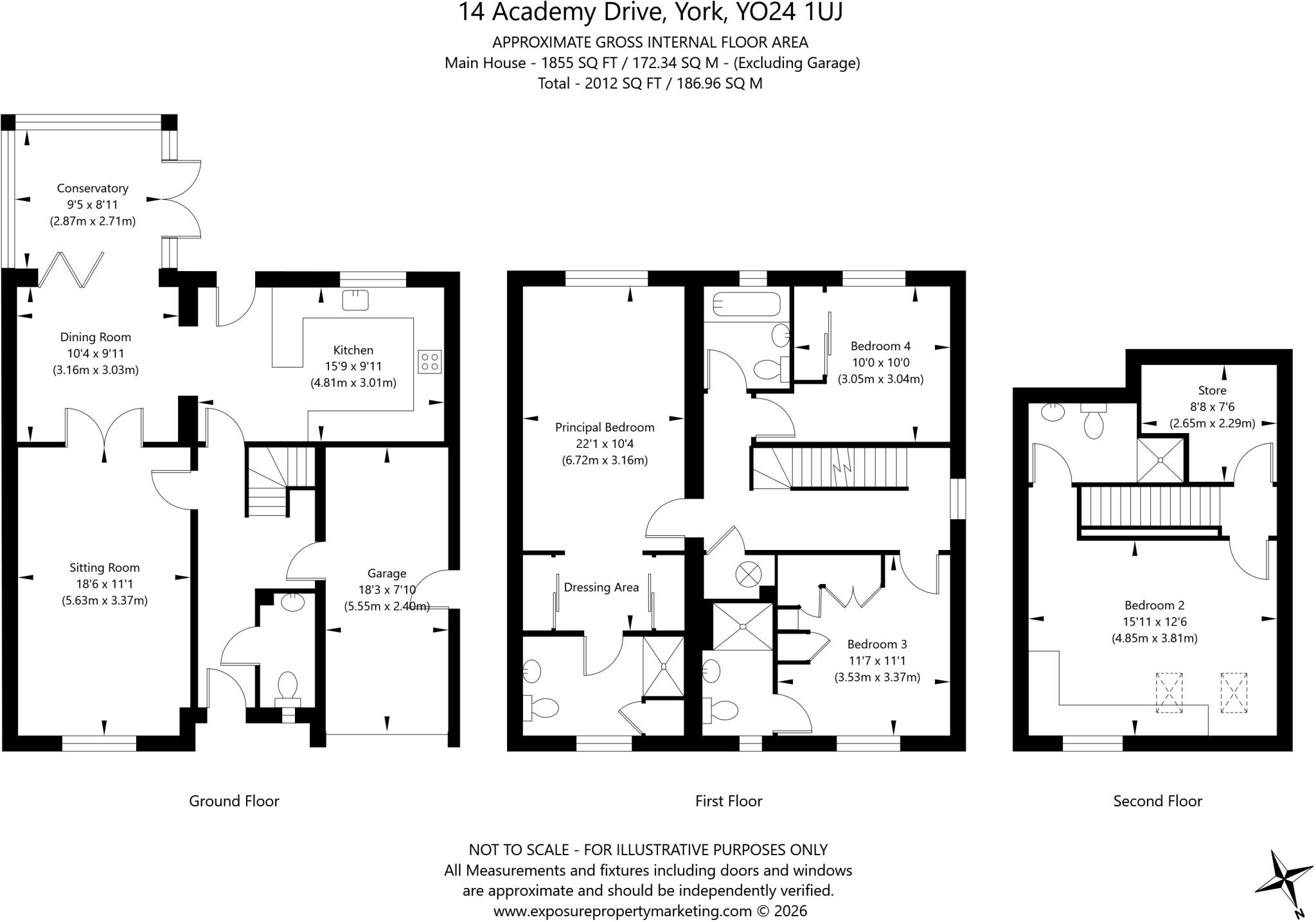 Academy Drive, Dringhouses, York, North Yorkshire, YO24 floorplan