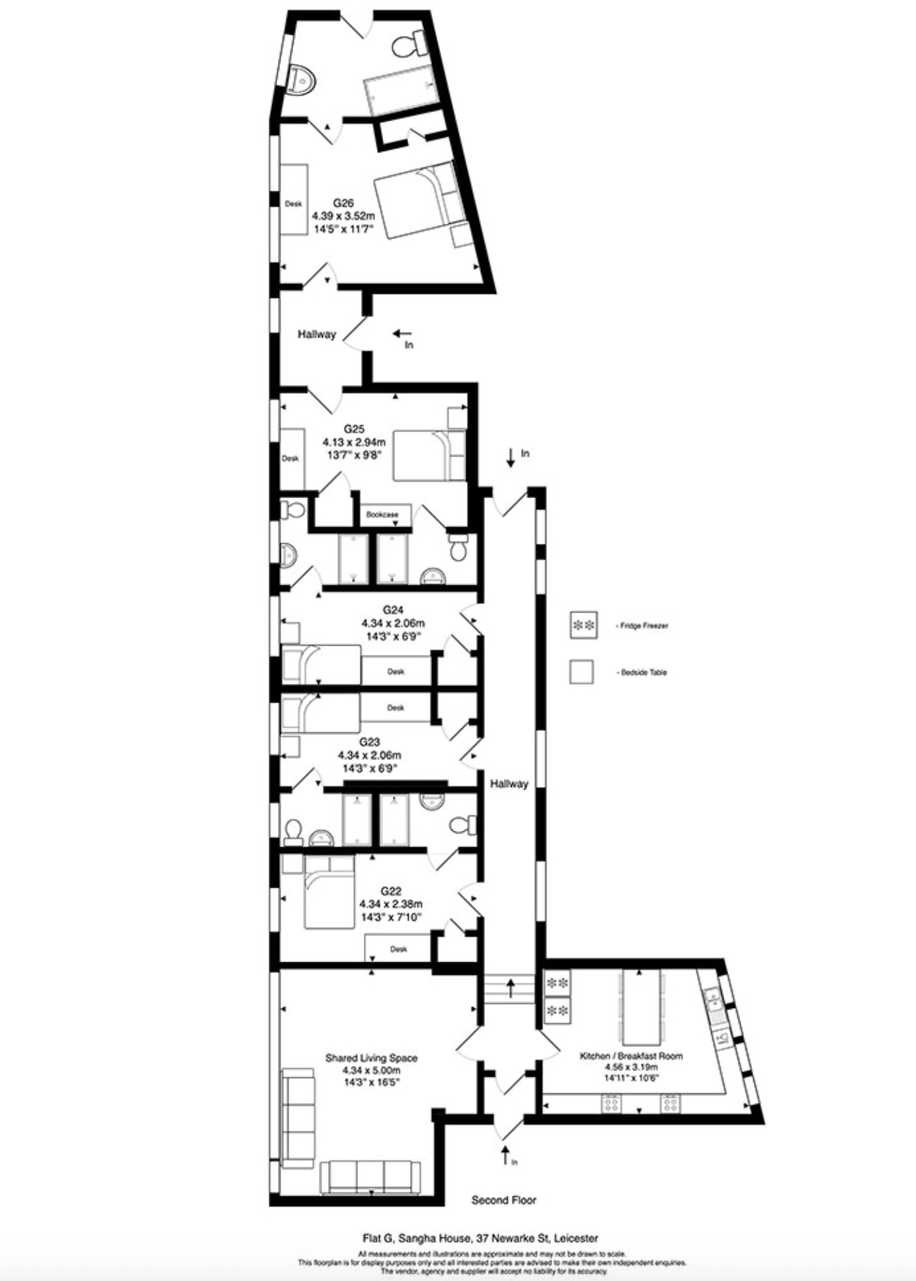 Newarke Street, Leicester floorplan