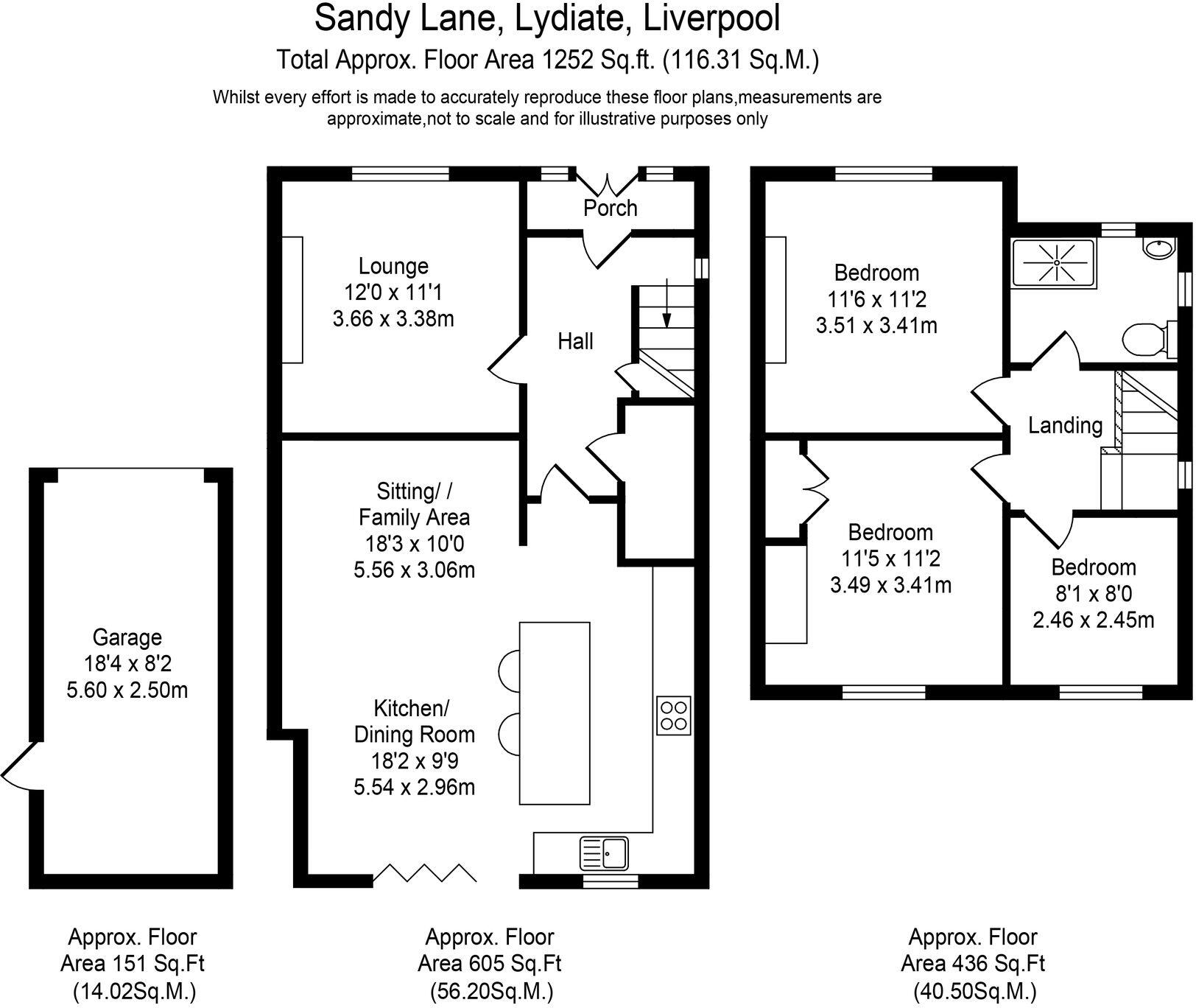 Sandy Lane, Lydiate, L31 floorplan